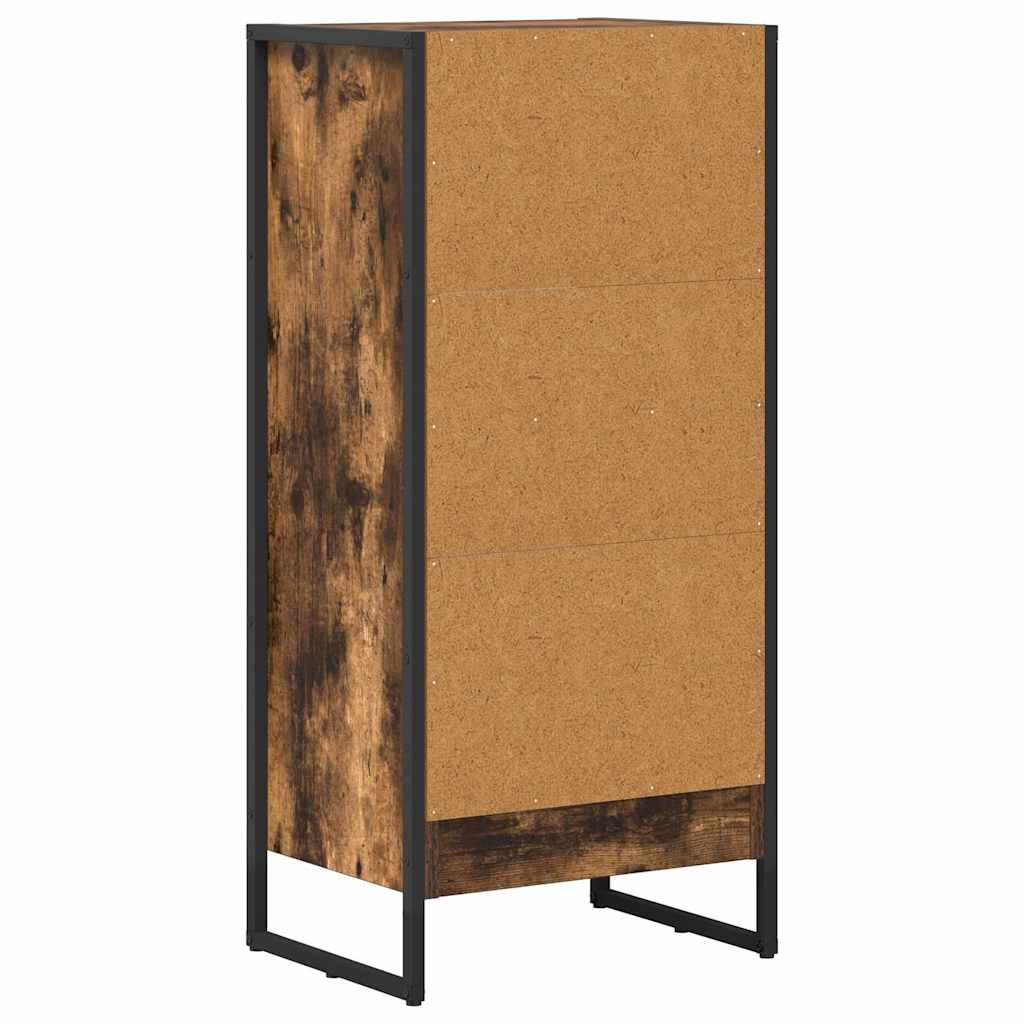 Boekenkast Rook Eik 80 x 30 x 155 cm Bewerkt hout is nu te koop bij PeponiXL, paradijselijk wonen!