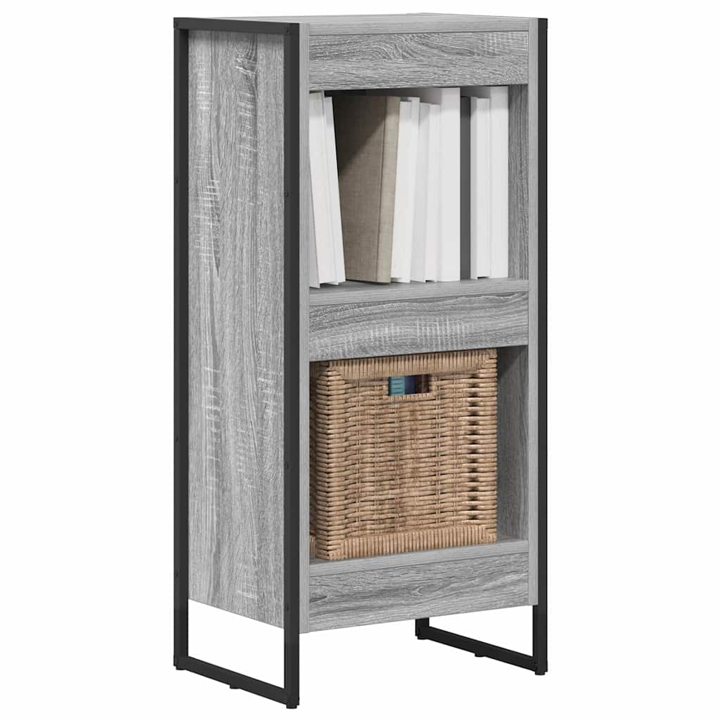 Boekenkast Grijs Sonoma 80 x 30 x 155 cm Bewerkt hout is nu te koop bij PeponiXL, paradijselijk wonen!