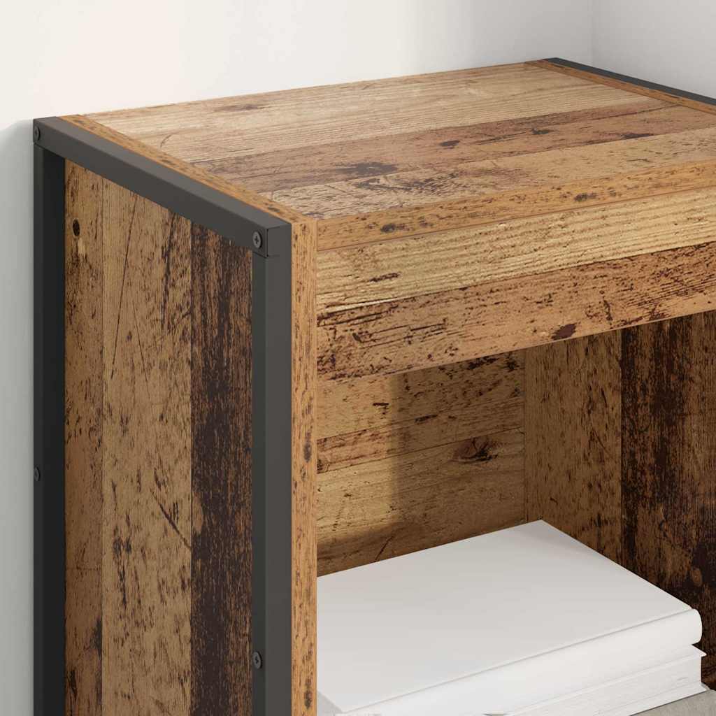 Boekenkast Oud Hout 80 x 30 x 155 cm Bewerkt hout is nu te koop bij PeponiXL, paradijselijk wonen!