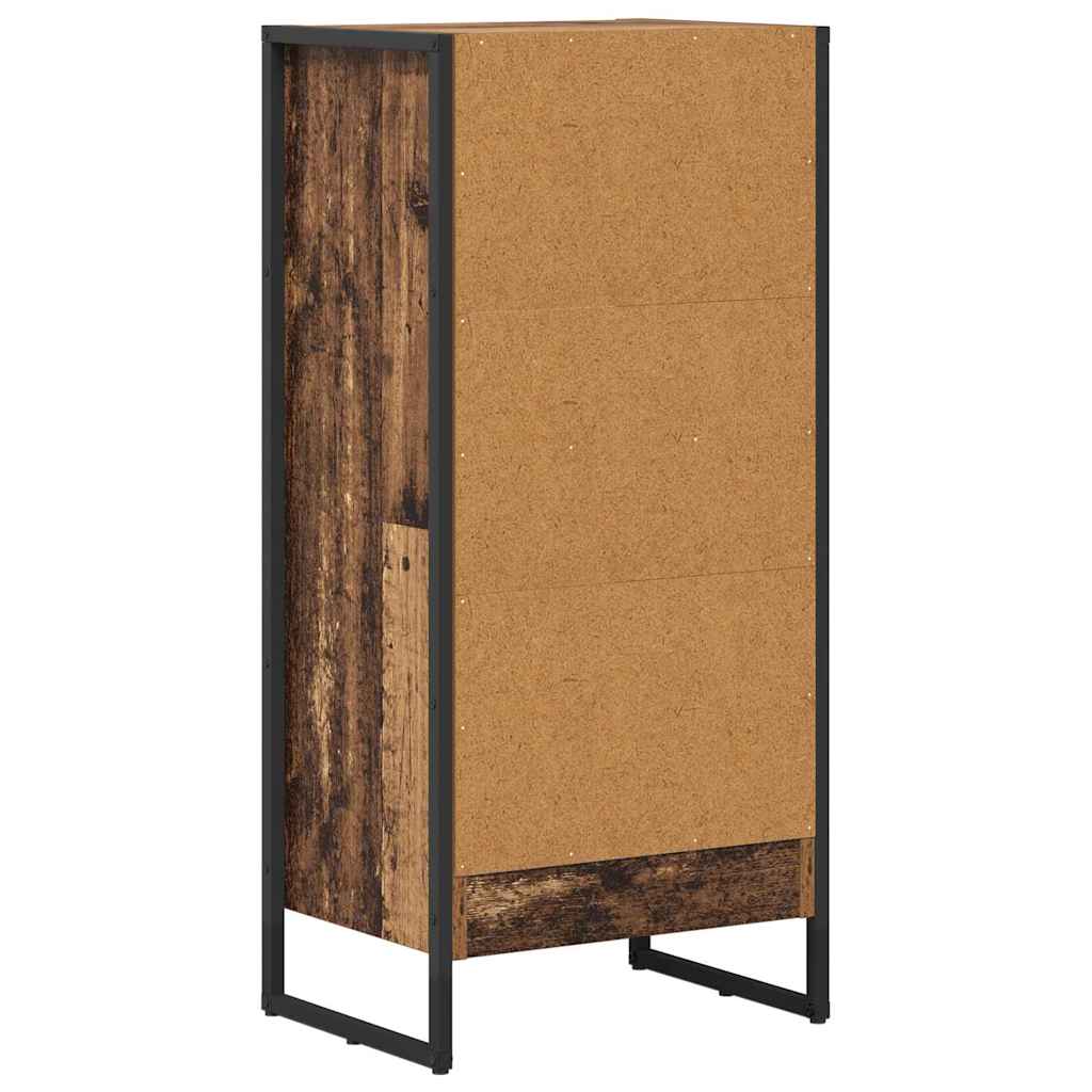 Boekenkast Oud Hout 80 x 30 x 155 cm Bewerkt hout is nu te koop bij PeponiXL, paradijselijk wonen!