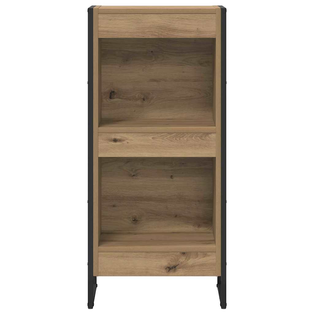 Boekenkast Ambachtelijk eiken 80 x 30 x 155 cm Bewerkt hout is nu te koop bij PeponiXL, paradijselijk wonen!