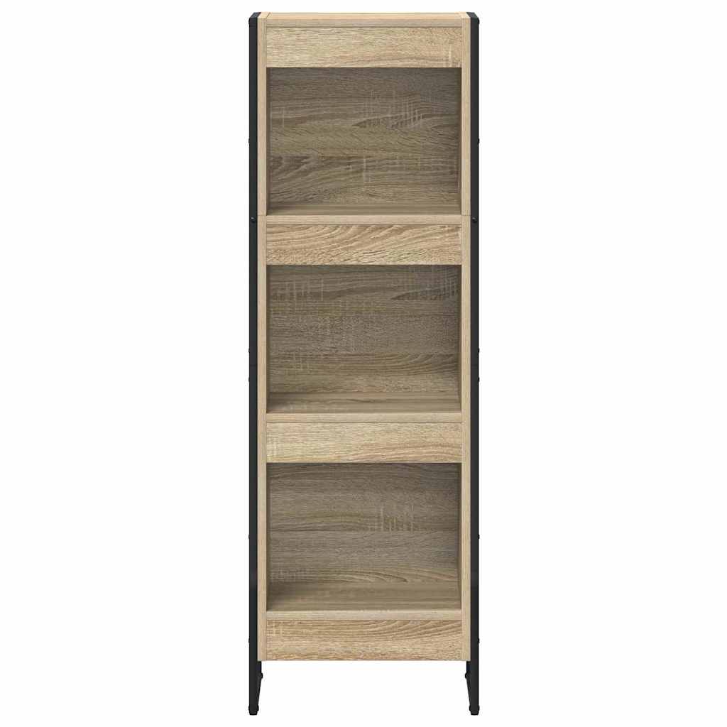 Boekenkast Sonoma 80 x 30 x 155 cm Bewerkt hout is nu te koop bij PeponiXL, paradijselijk wonen!