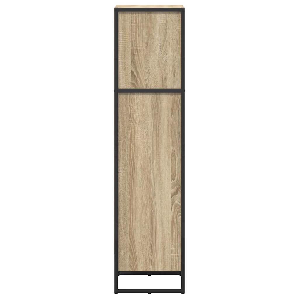 Boekenkast Sonoma 80 x 30 x 155 cm Bewerkt hout is nu te koop bij PeponiXL, paradijselijk wonen!