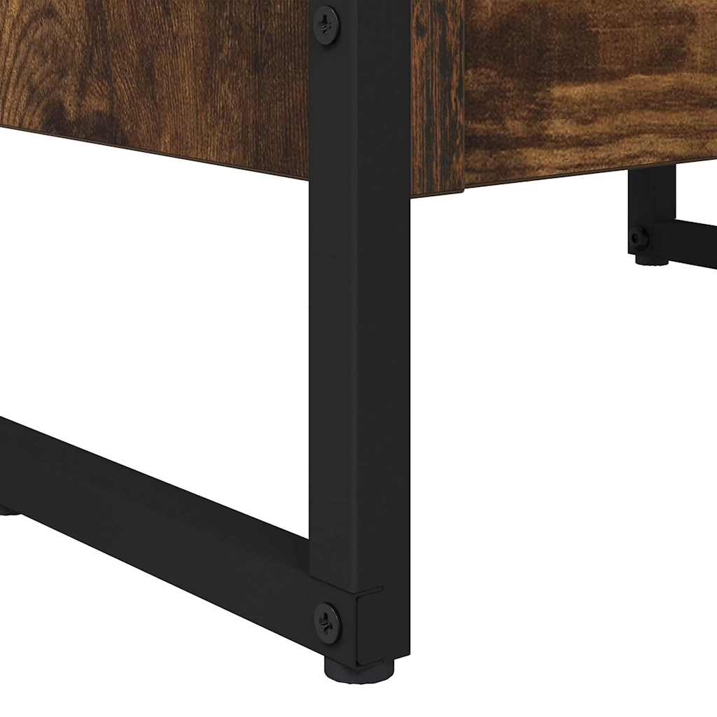 Boekenkast Rook Eik 80 x 30 x 155 cm Bewerkt hout is nu te koop bij PeponiXL, paradijselijk wonen!