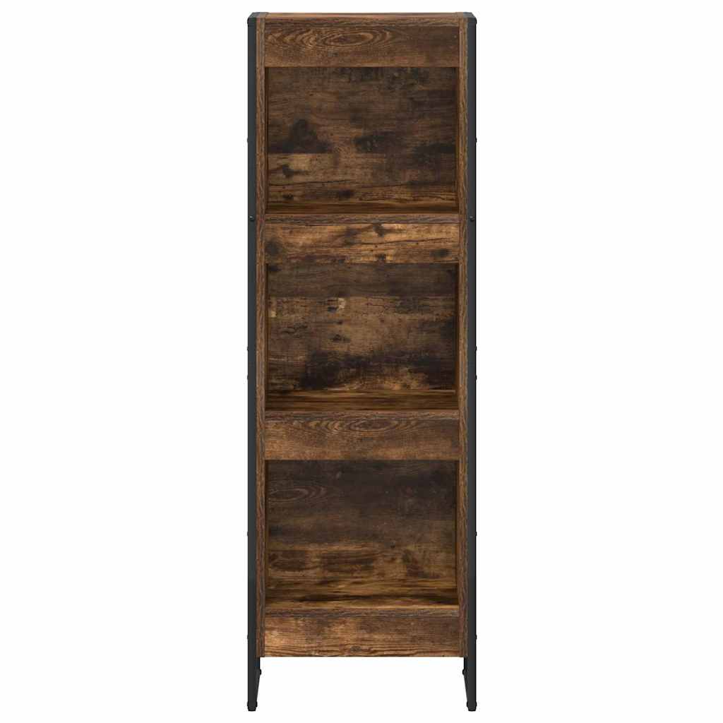 Boekenkast Rook Eik 80 x 30 x 155 cm Bewerkt hout is nu te koop bij PeponiXL, paradijselijk wonen!