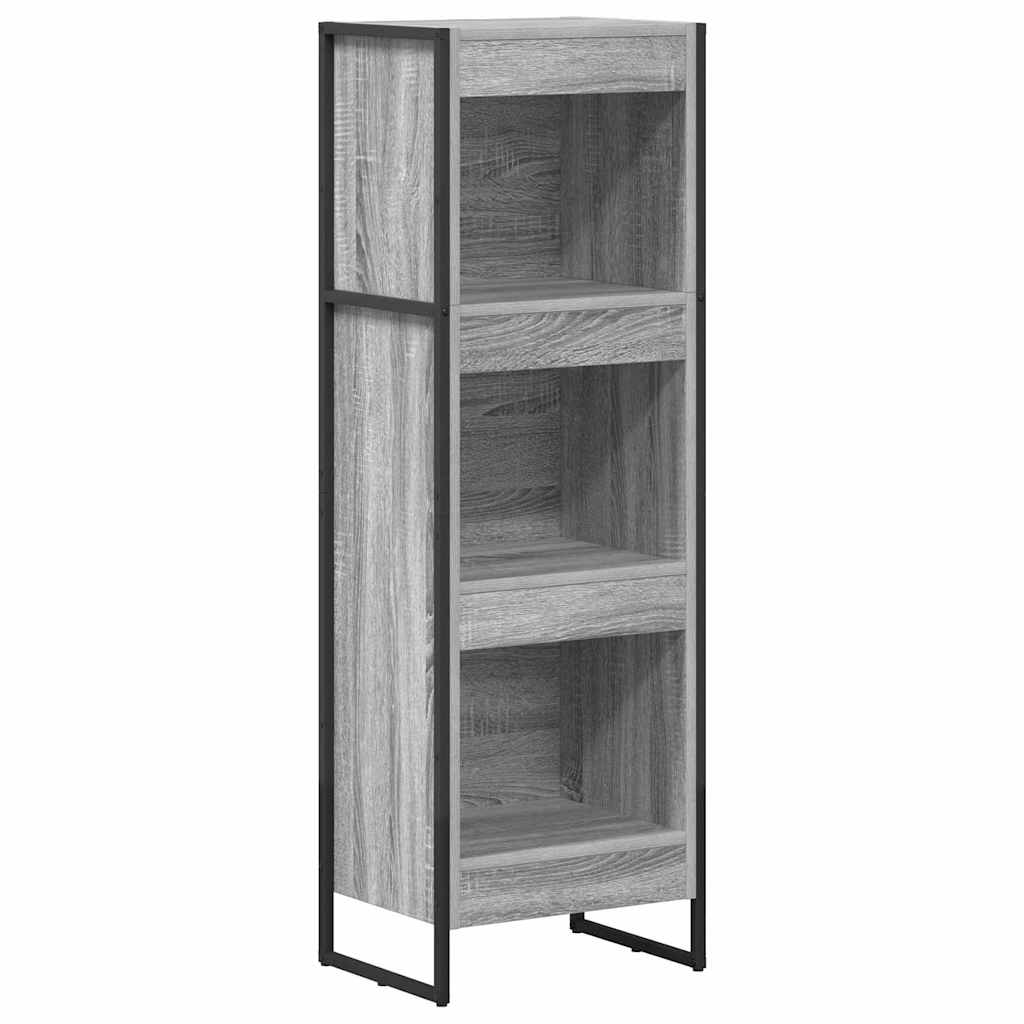 Boekenkast Grijs Sonoma 80 x 30 x 155 cm Bewerkt hout is nu te koop bij PeponiXL, paradijselijk wonen!