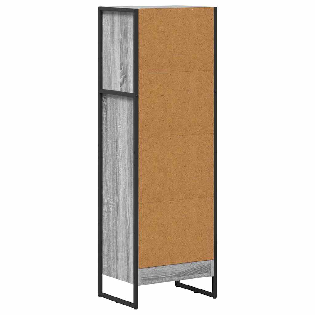 Boekenkast Grijs Sonoma 80 x 30 x 155 cm Bewerkt hout is nu te koop bij PeponiXL, paradijselijk wonen!