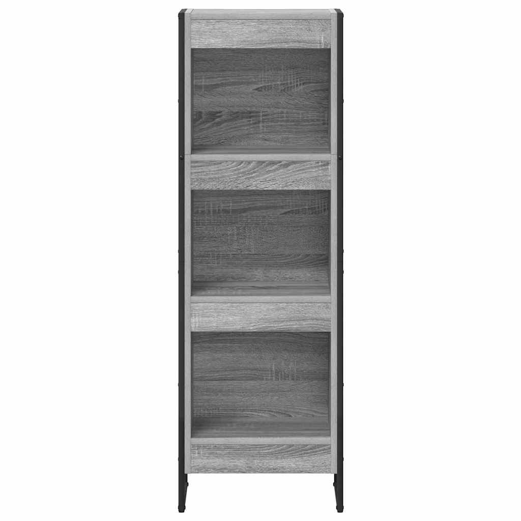 Boekenkast Grijs Sonoma 80 x 30 x 155 cm Bewerkt hout is nu te koop bij PeponiXL, paradijselijk wonen!