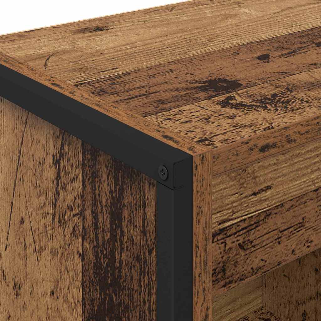 Boekenkast Oud Hout 80 x 30 x 155 cm Bewerkt hout is nu te koop bij PeponiXL, paradijselijk wonen!