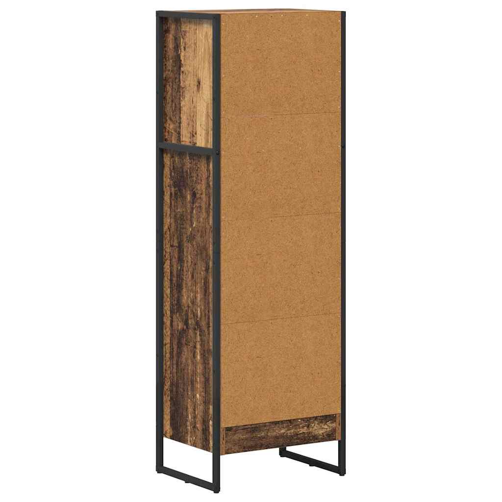 Boekenkast Oud Hout 80 x 30 x 155 cm Bewerkt hout is nu te koop bij PeponiXL, paradijselijk wonen!