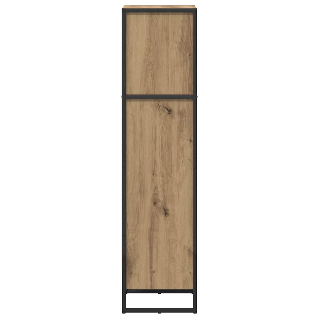 Boekenkast Ambachtelijk eiken 80 x 30 x 155 cm Bewerkt hout is nu te koop bij PeponiXL, paradijselijk wonen!