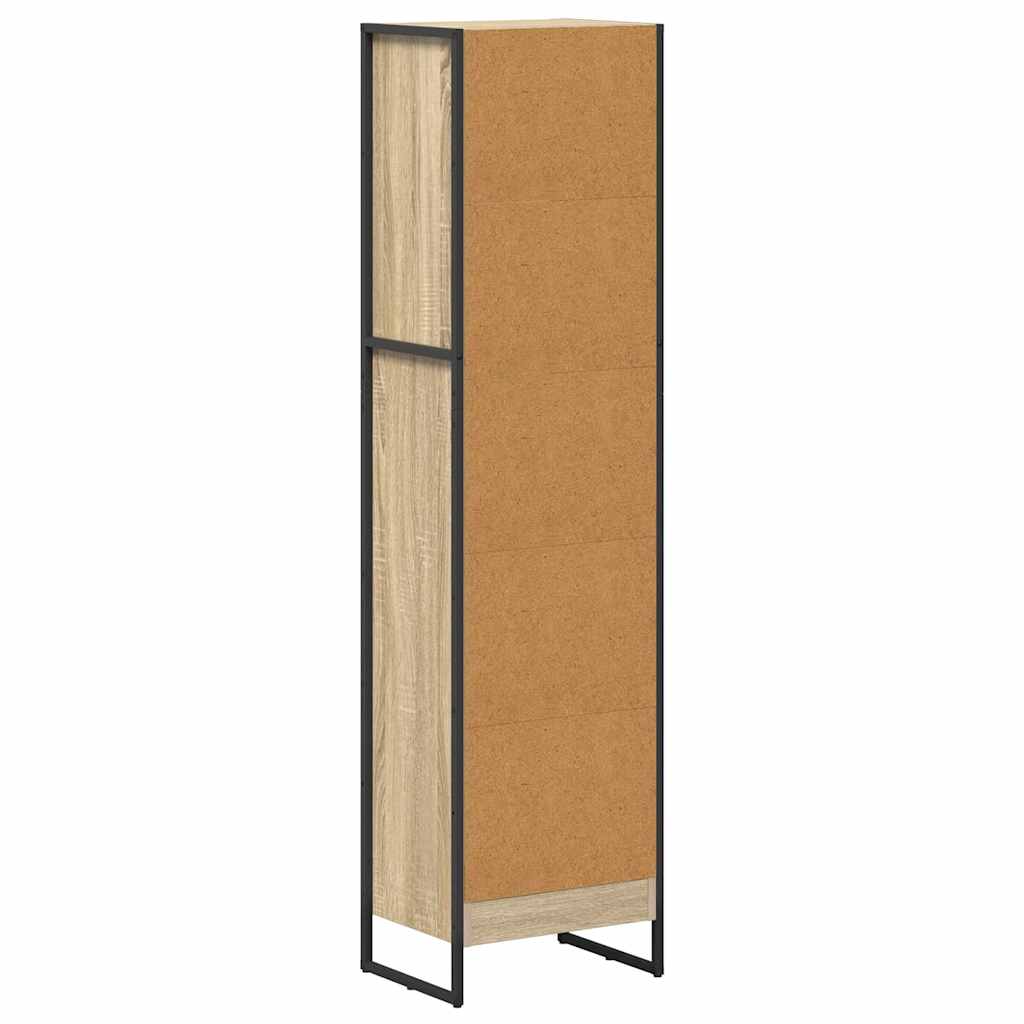 Boekenkast Sonoma 80 x 30 x 155 cm Bewerkt hout is nu te koop bij PeponiXL, paradijselijk wonen!