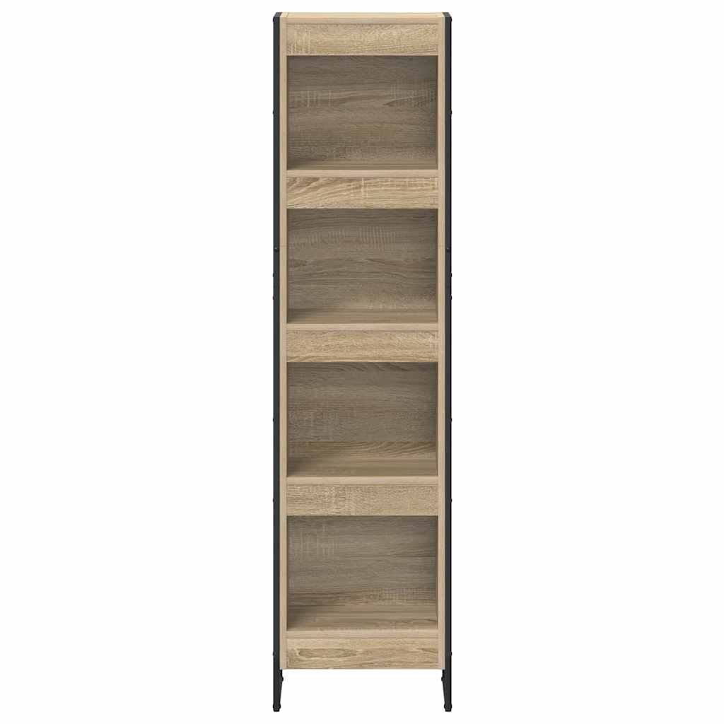 Boekenkast Sonoma 80 x 30 x 155 cm Bewerkt hout is nu te koop bij PeponiXL, paradijselijk wonen!