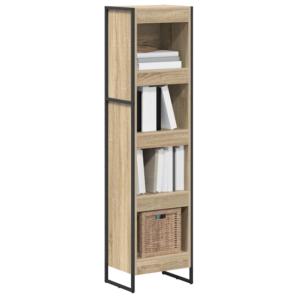 Boekenkast Sonoma 80 x 30 x 155 cm Bewerkt hout is nu te koop bij PeponiXL, paradijselijk wonen!