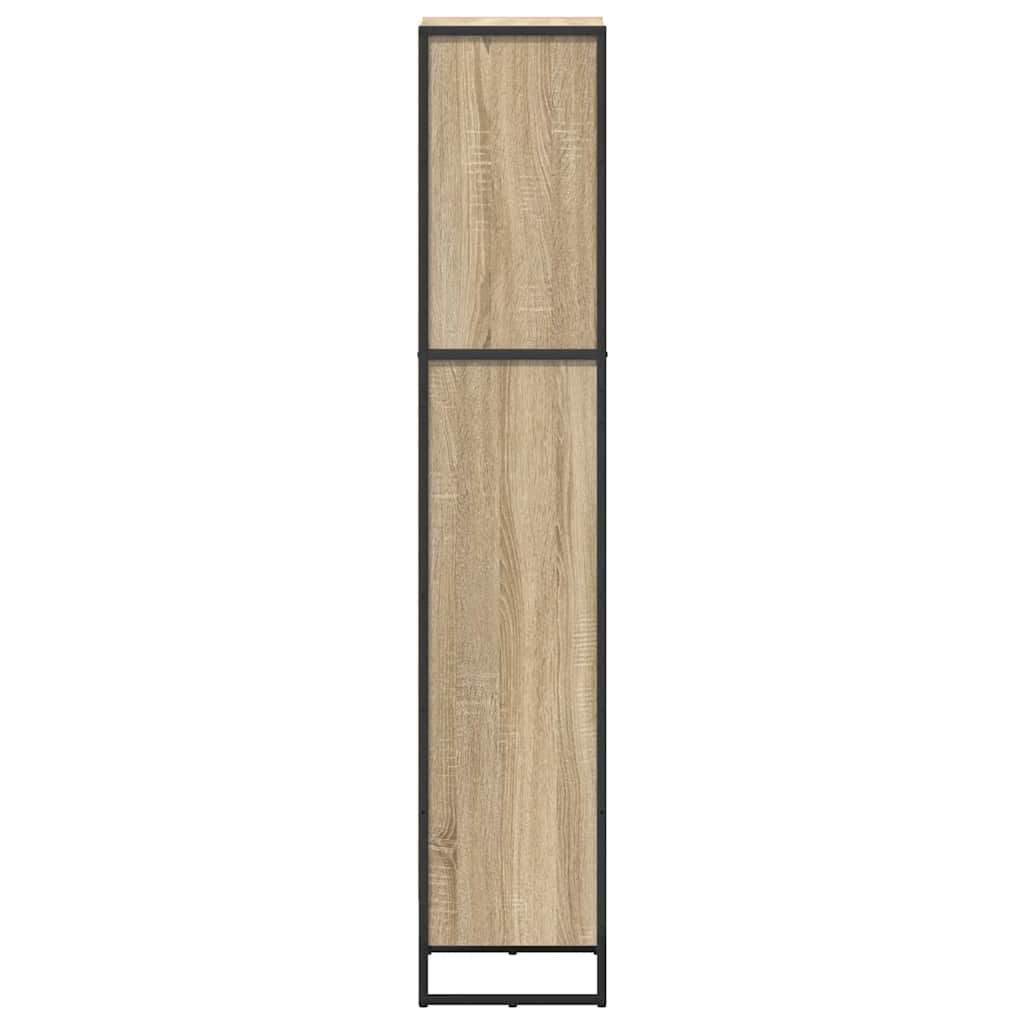 Boekenkast Sonoma 80 x 30 x 155 cm Bewerkt hout is nu te koop bij PeponiXL, paradijselijk wonen!
