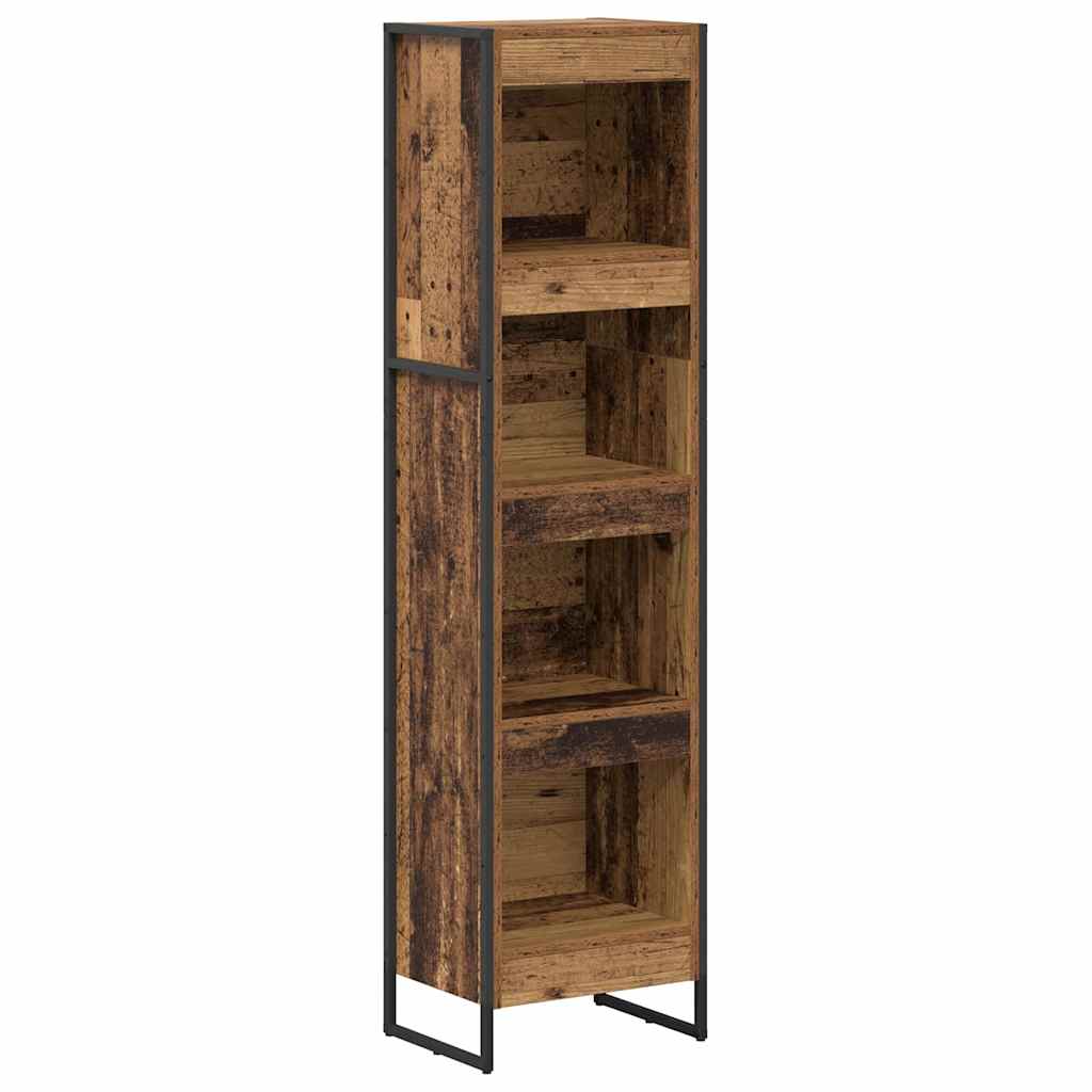 Boekenkast Oud Hout 80 x 30 x 155 cm Bewerkt hout is nu te koop bij PeponiXL, paradijselijk wonen!