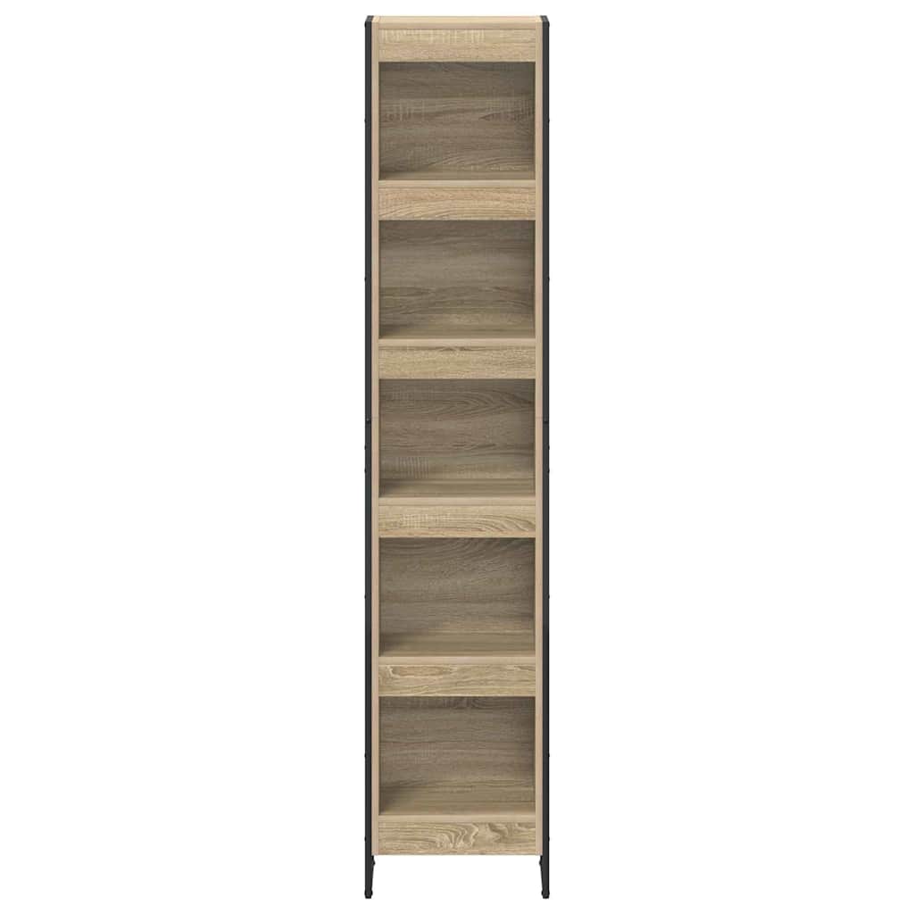 Boekenkast Sonoma 80 x 30 x 155 cm Bewerkt hout is nu te koop bij PeponiXL, paradijselijk wonen!