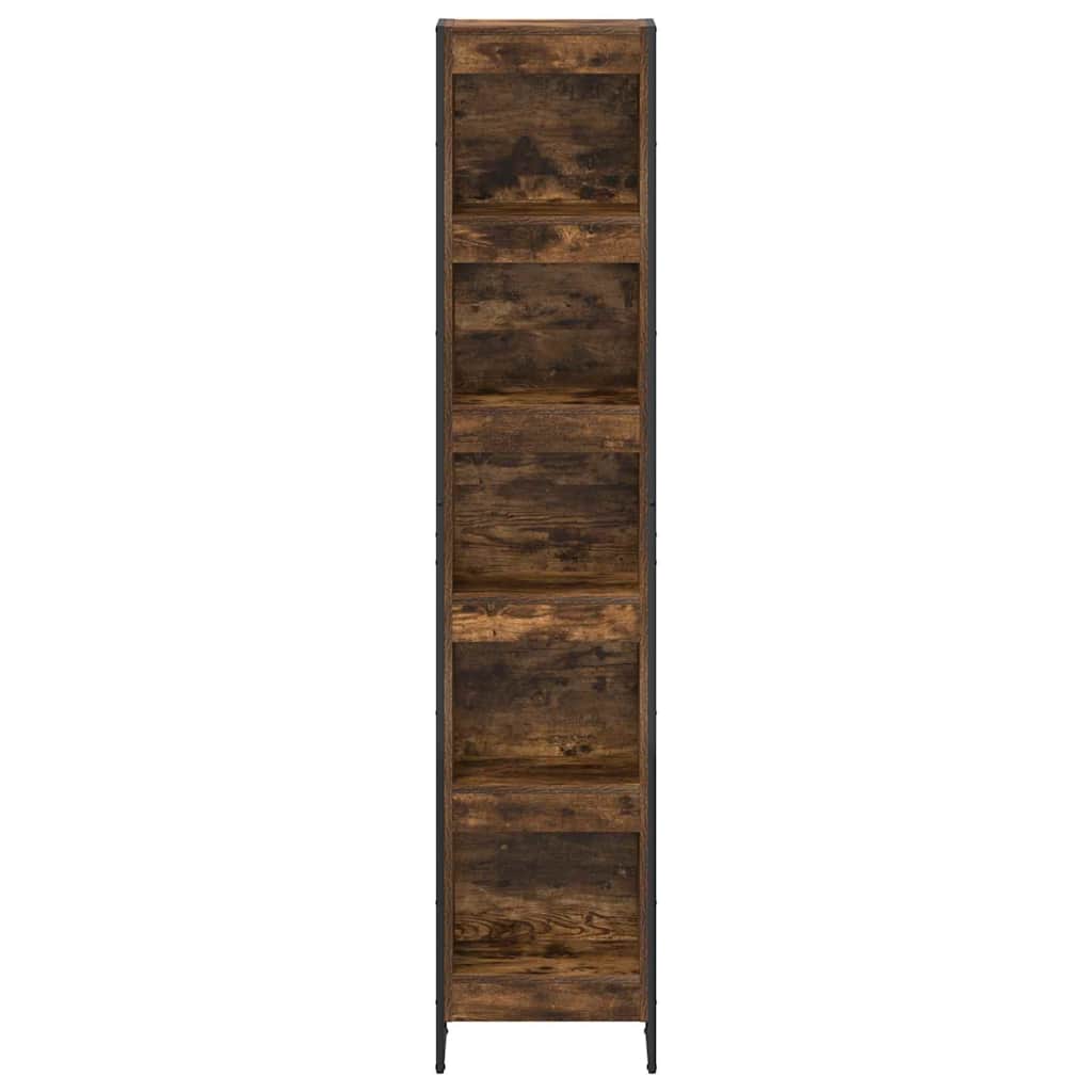 Boekenkast Rook Eik 80 x 30 x 155 cm Bewerkt hout is nu te koop bij PeponiXL, paradijselijk wonen!
