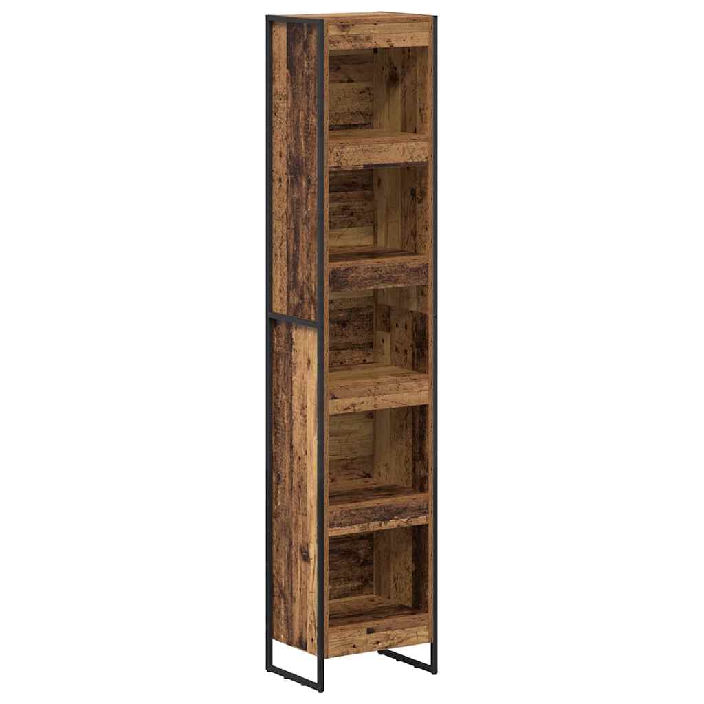 Boekenkast Oud Hout 80 x 30 x 155 cm Bewerkt hout is nu te koop bij PeponiXL, paradijselijk wonen!