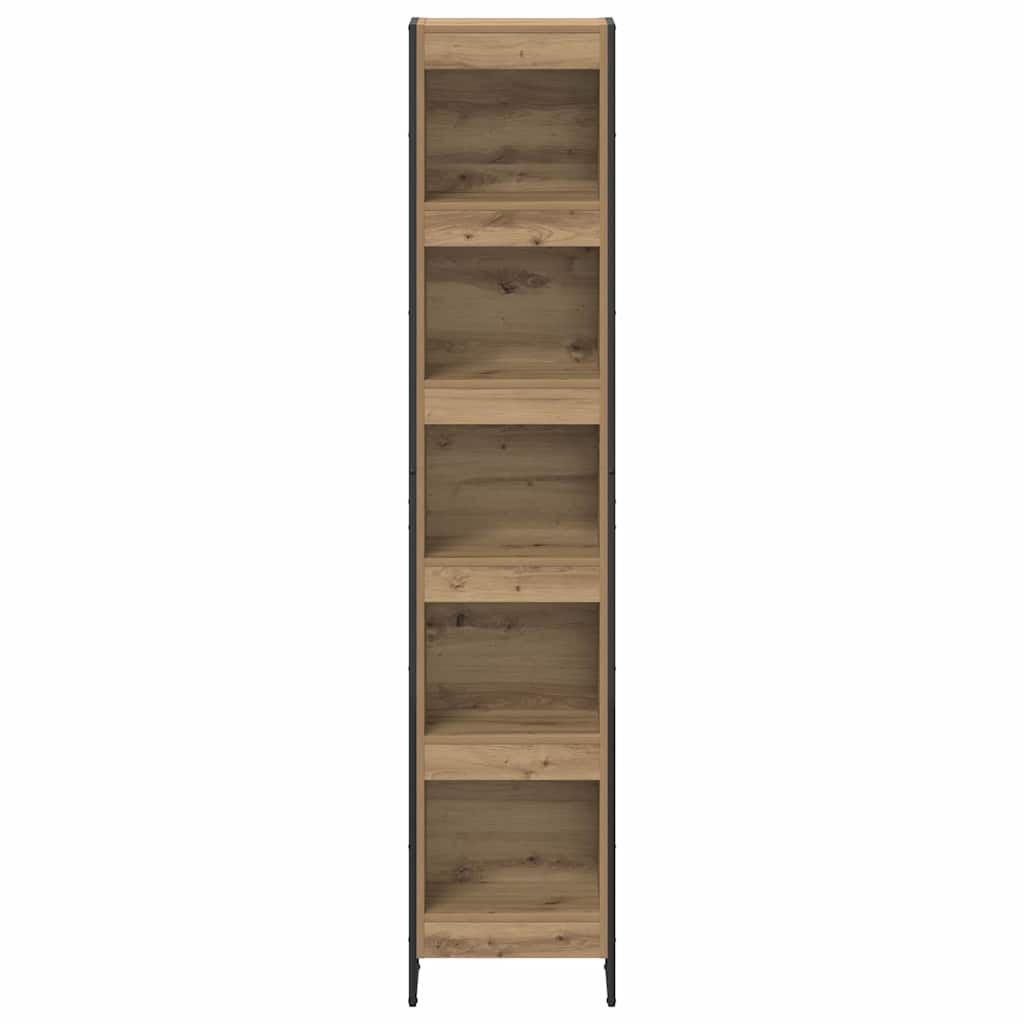Boekenkast Ambachtelijk eiken 80 x 30 x 155 cm Bewerkt hout is nu te koop bij PeponiXL, paradijselijk wonen!