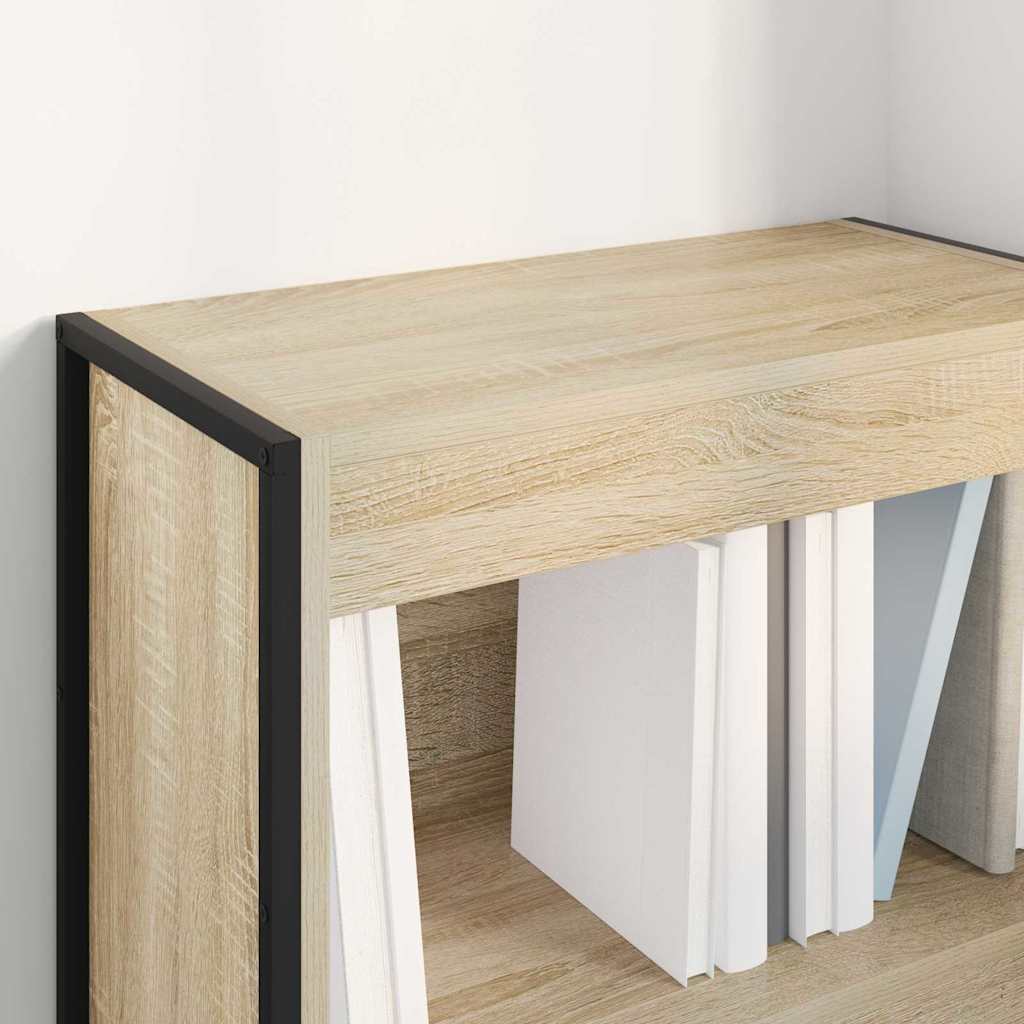Boekenkast Sonoma 80 x 30 x 155 cm Bewerkt hout is nu te koop bij PeponiXL, paradijselijk wonen!