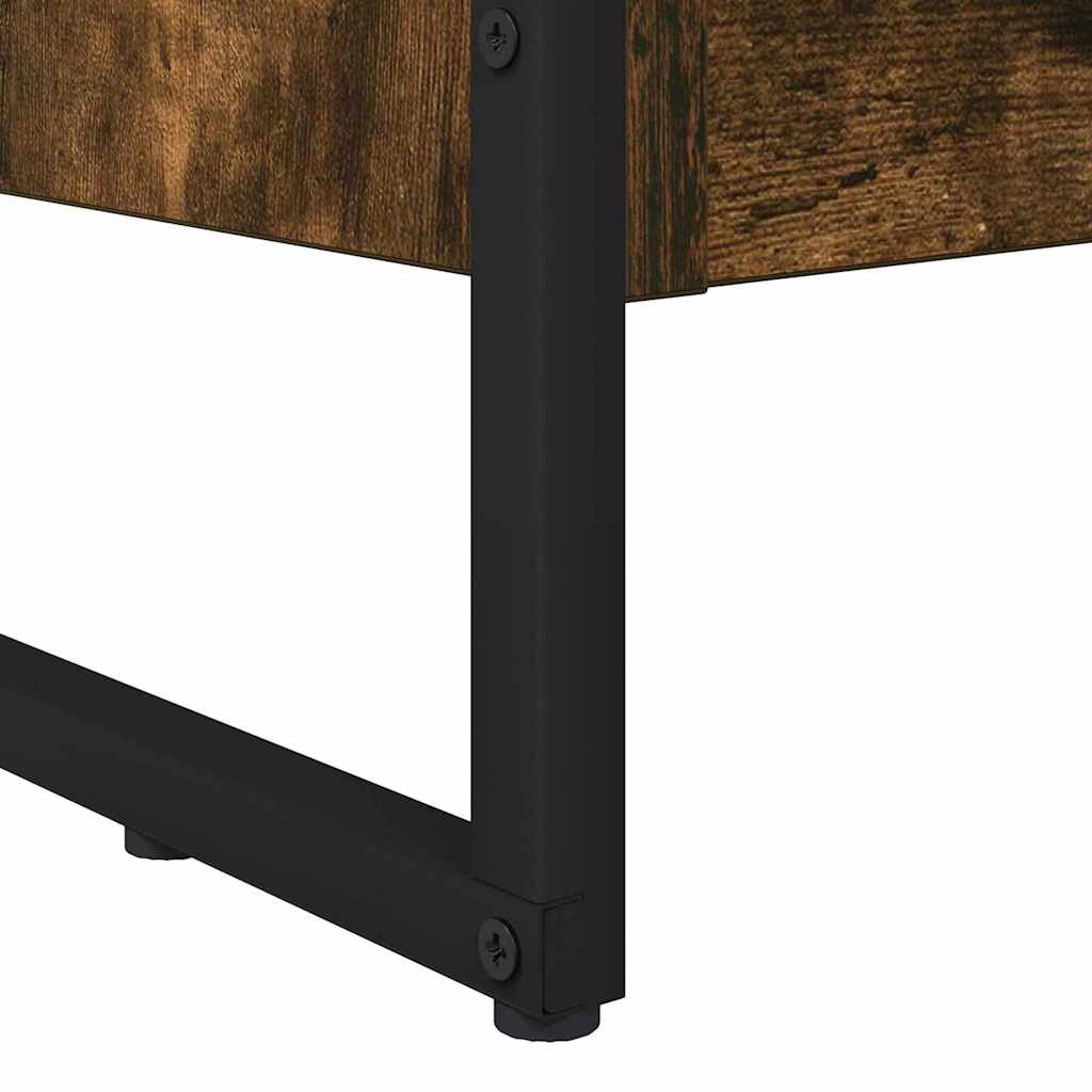 Boekenkast Rook Eik 80 x 30 x 155 cm Bewerkt hout is nu te koop bij PeponiXL, paradijselijk wonen!