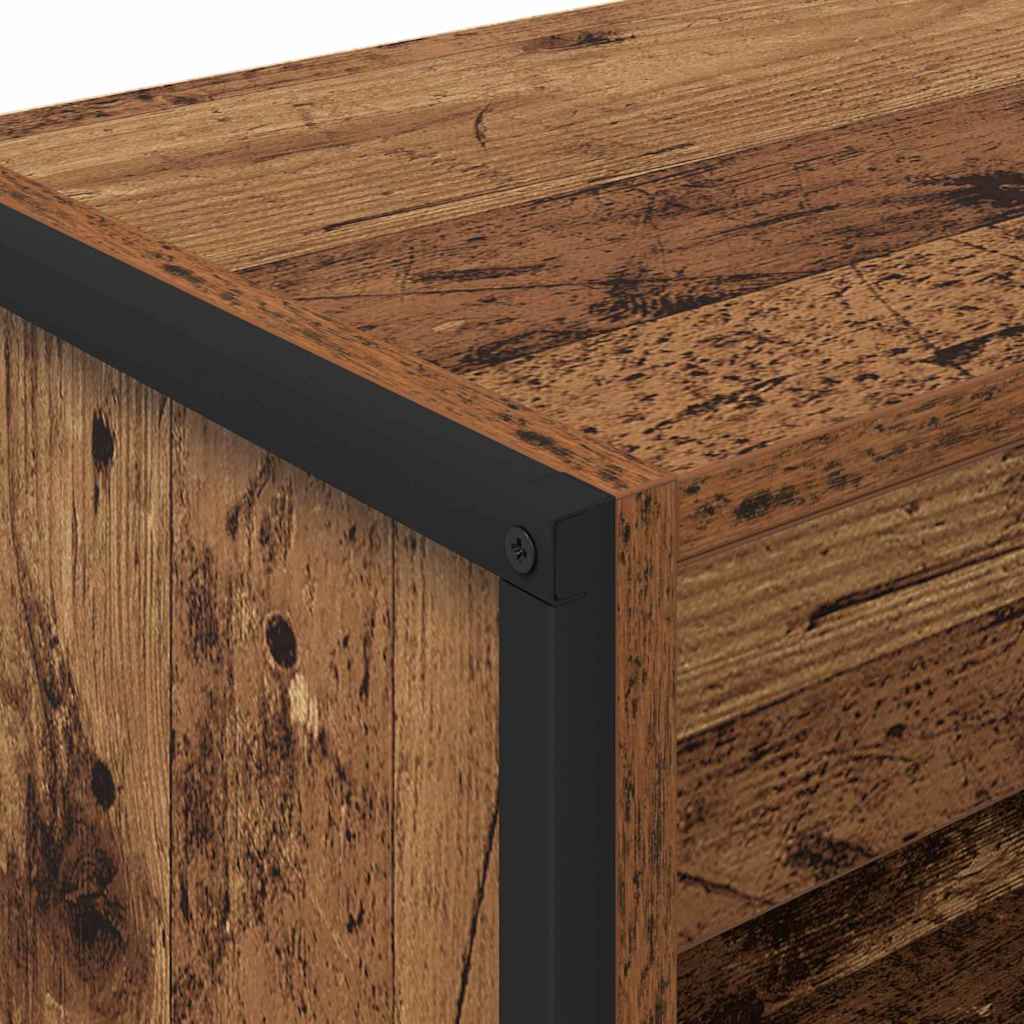 Boekenkast Oud Hout 80 x 30 x 155 cm Bewerkt hout is nu te koop bij PeponiXL, paradijselijk wonen!