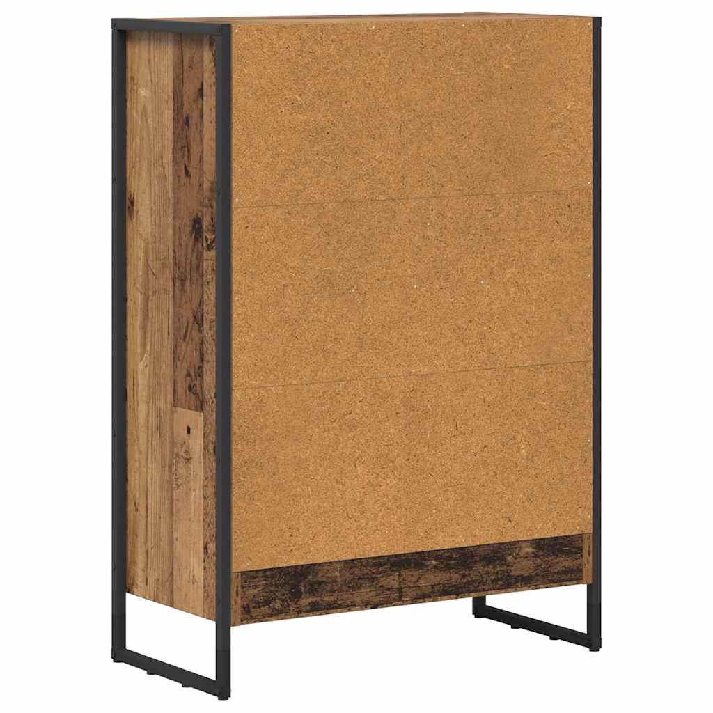 Boekenkast Oud Hout 80 x 30 x 155 cm Bewerkt hout is nu te koop bij PeponiXL, paradijselijk wonen!
