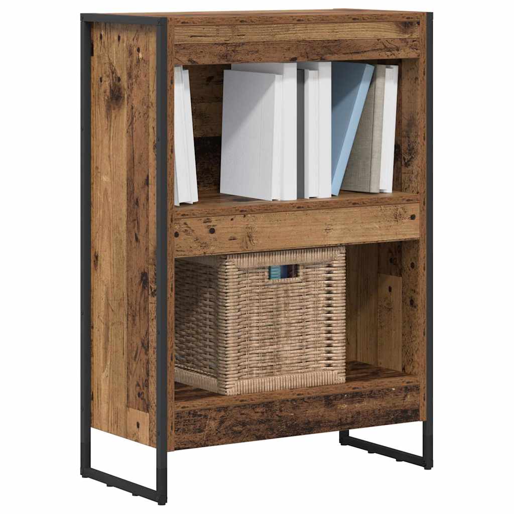 Boekenkast Oud Hout 80 x 30 x 155 cm Bewerkt hout is nu te koop bij PeponiXL, paradijselijk wonen!