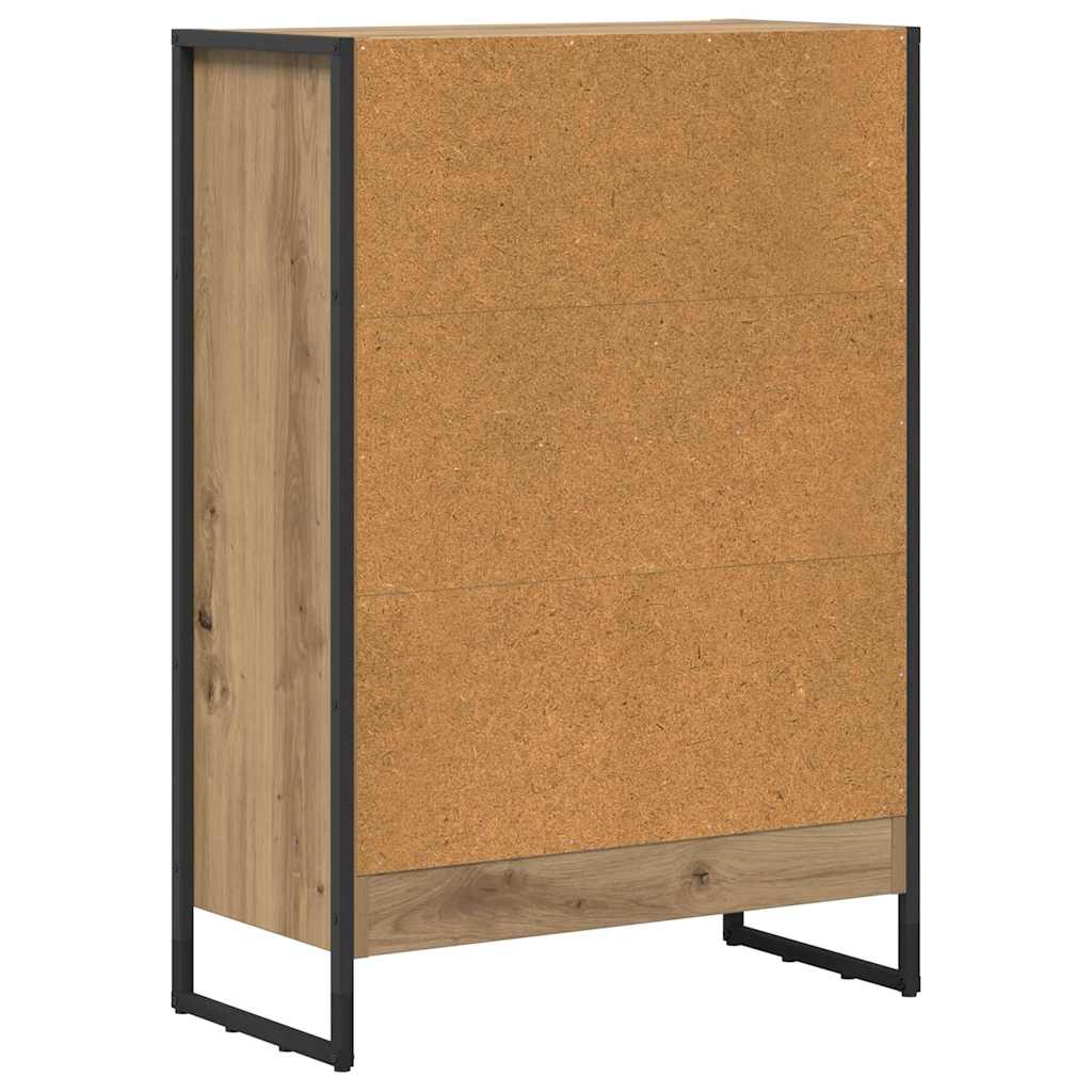 Boekenkast Ambachtelijk eiken 80 x 30 x 155 cm Bewerkt hout is nu te koop bij PeponiXL, paradijselijk wonen!