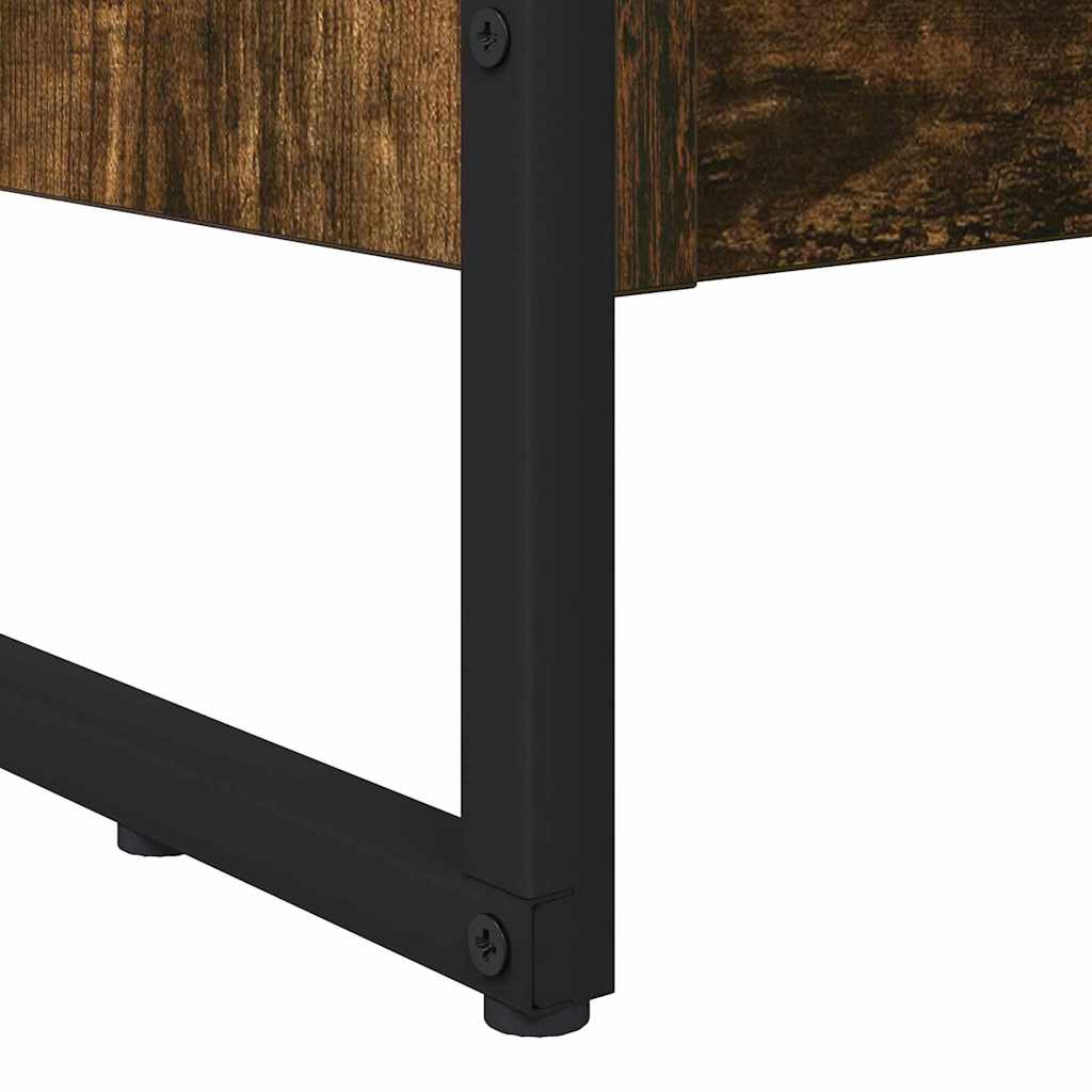 Boekenkast Rook Eik 80 x 30 x 155 cm Bewerkt hout is nu te koop bij PeponiXL, paradijselijk wonen!