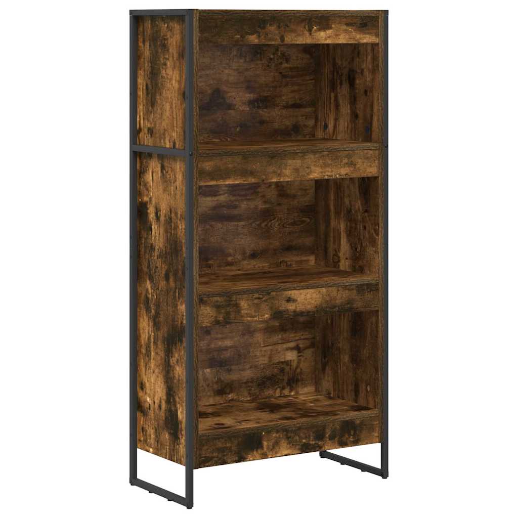 Boekenkast Rook Eik 80 x 30 x 155 cm Bewerkt hout is nu te koop bij PeponiXL, paradijselijk wonen!