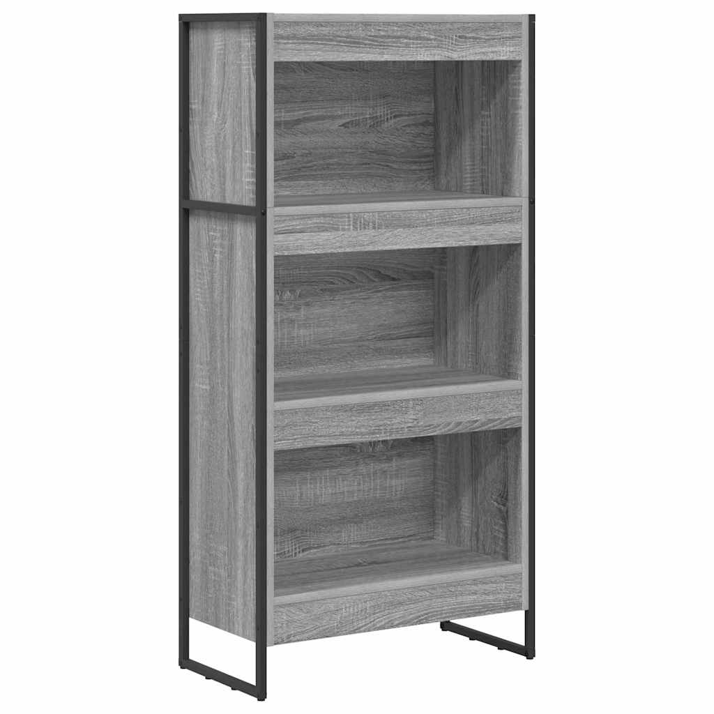 Boekenkast Grijs Sonoma 80 x 30 x 155 cm Bewerkt hout is nu te koop bij PeponiXL, paradijselijk wonen!