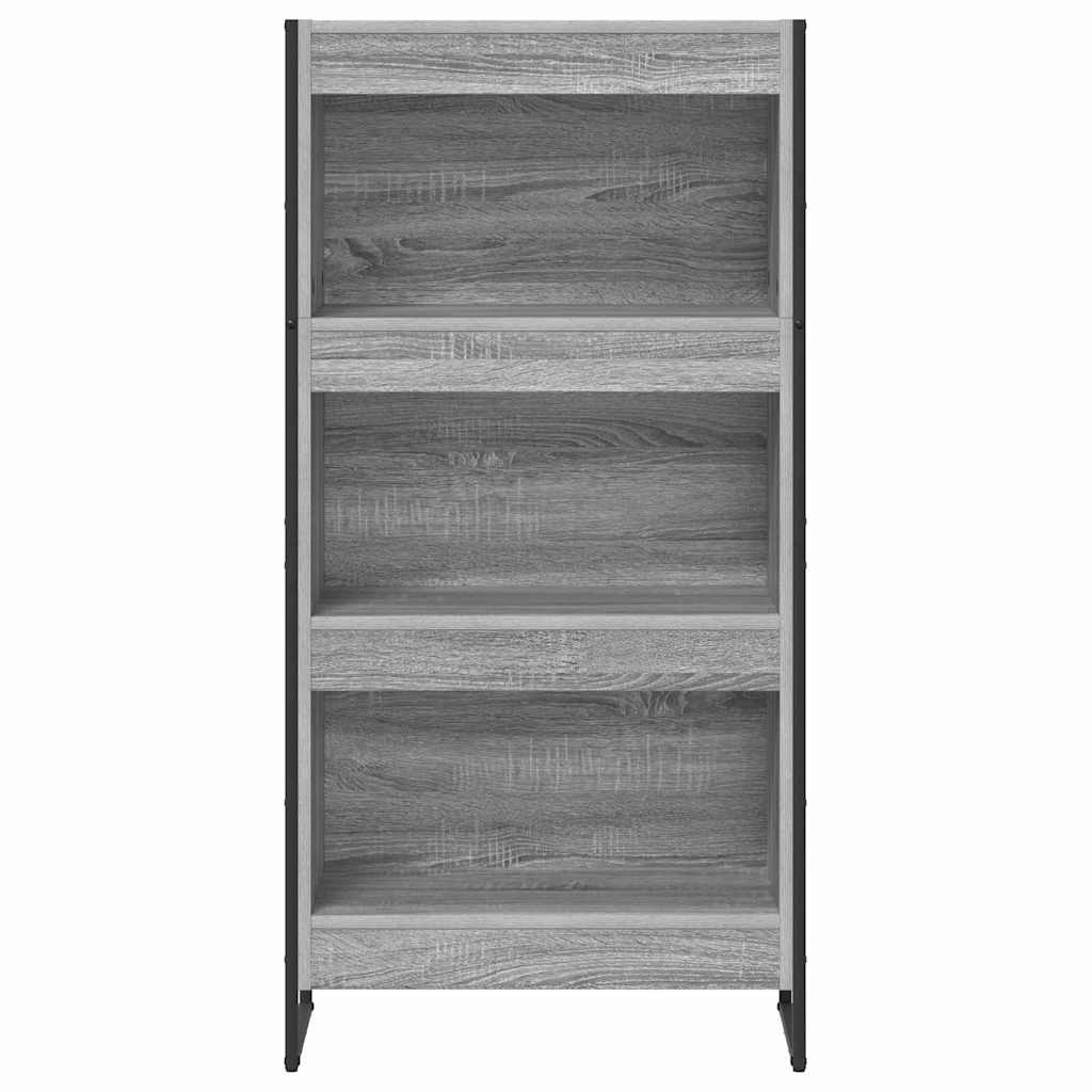 Boekenkast Grijs Sonoma 80 x 30 x 155 cm Bewerkt hout is nu te koop bij PeponiXL, paradijselijk wonen!
