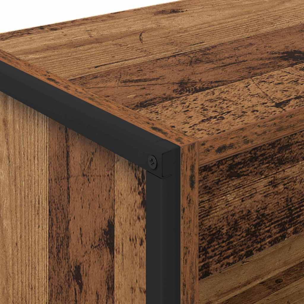 Boekenkast Oud Hout 80 x 30 x 155 cm Bewerkt hout is nu te koop bij PeponiXL, paradijselijk wonen!