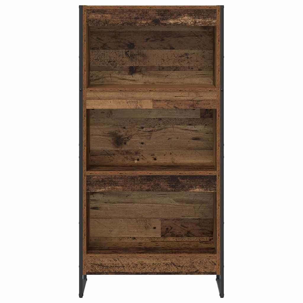 Boekenkast Oud Hout 80 x 30 x 155 cm Bewerkt hout is nu te koop bij PeponiXL, paradijselijk wonen!