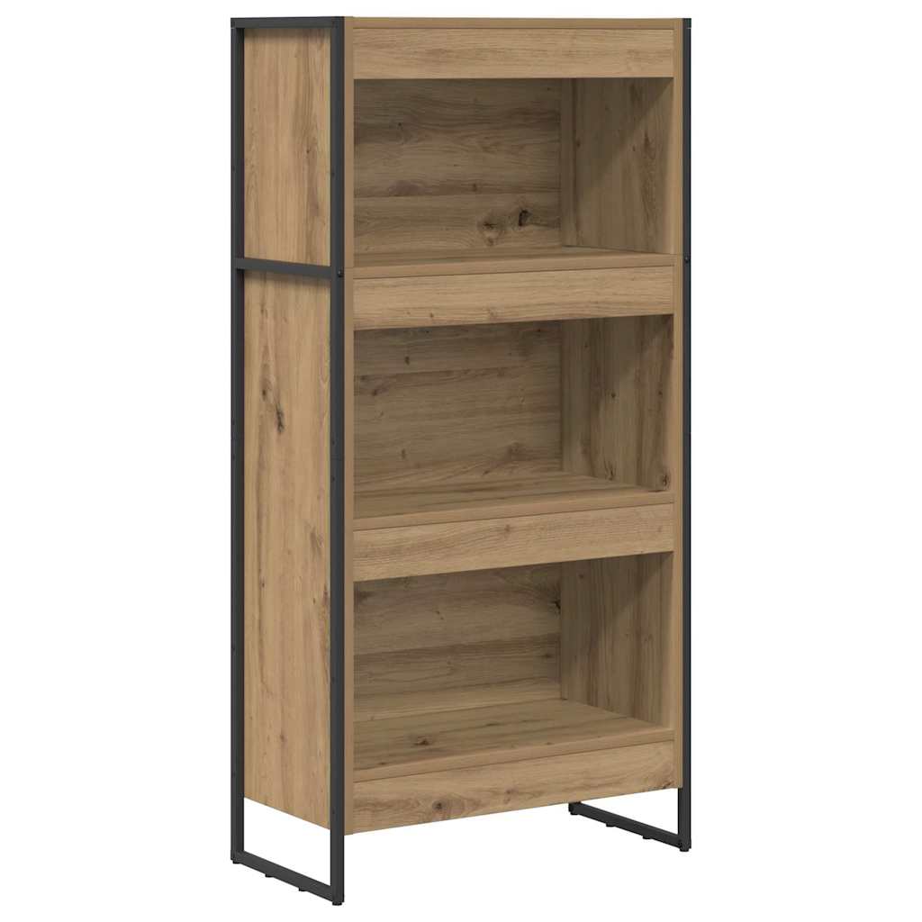 Boekenkast Ambachtelijk eiken 80 x 30 x 155 cm Bewerkt hout is nu te koop bij PeponiXL, paradijselijk wonen!