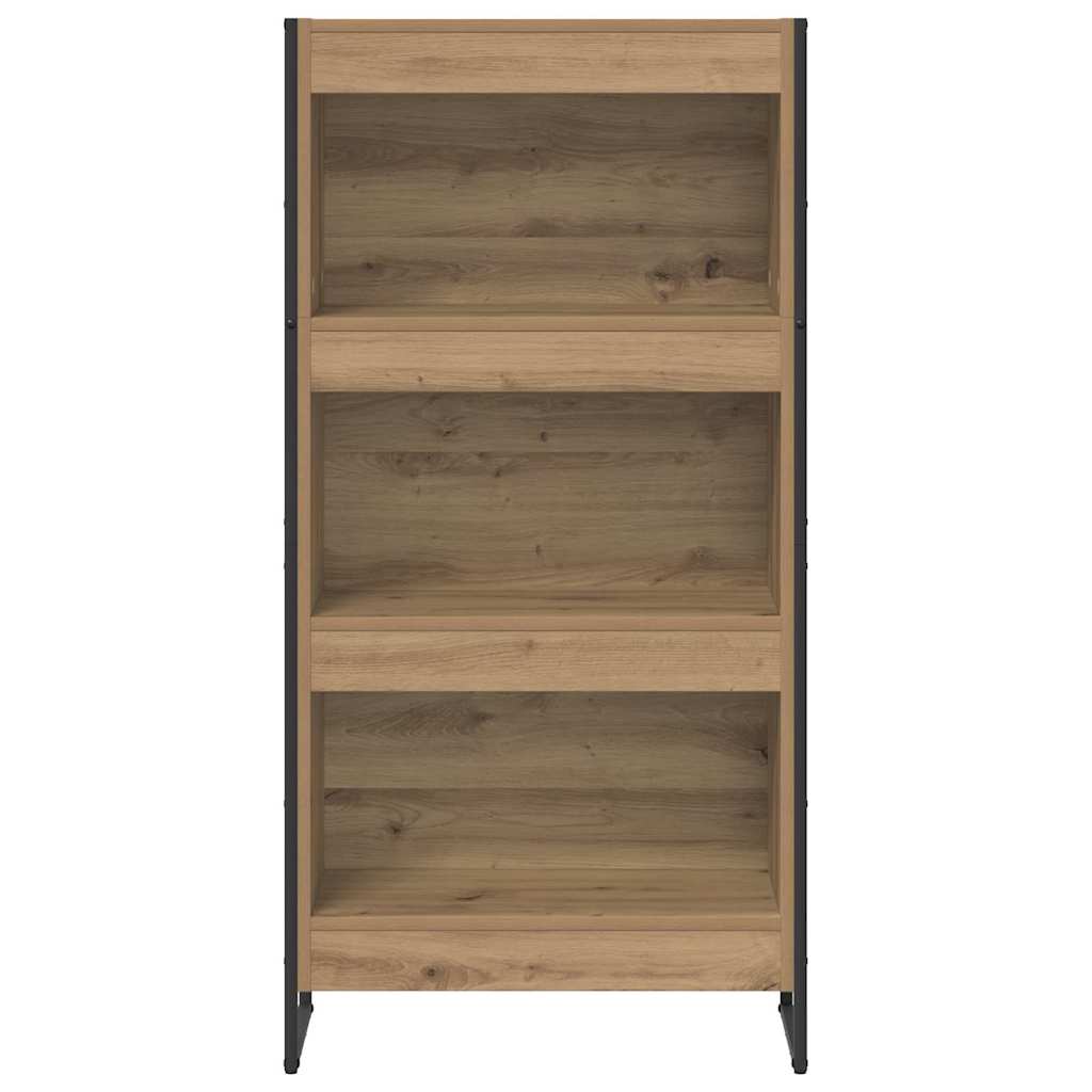Boekenkast Ambachtelijk eiken 80 x 30 x 155 cm Bewerkt hout is nu te koop bij PeponiXL, paradijselijk wonen!