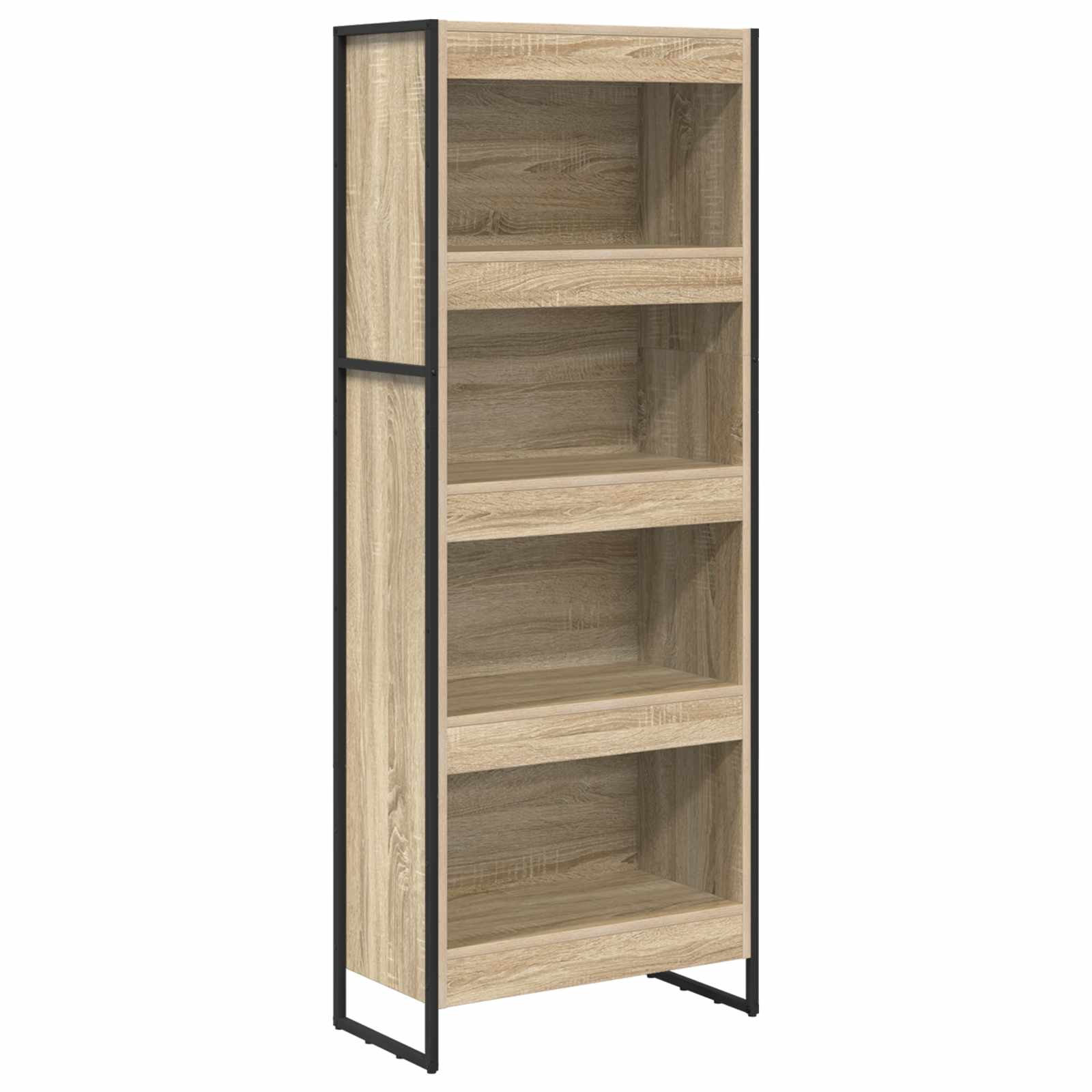Boekenkast Sonoma 80 x 30 x 155 cm Bewerkt hout is nu te koop bij PeponiXL, paradijselijk wonen!