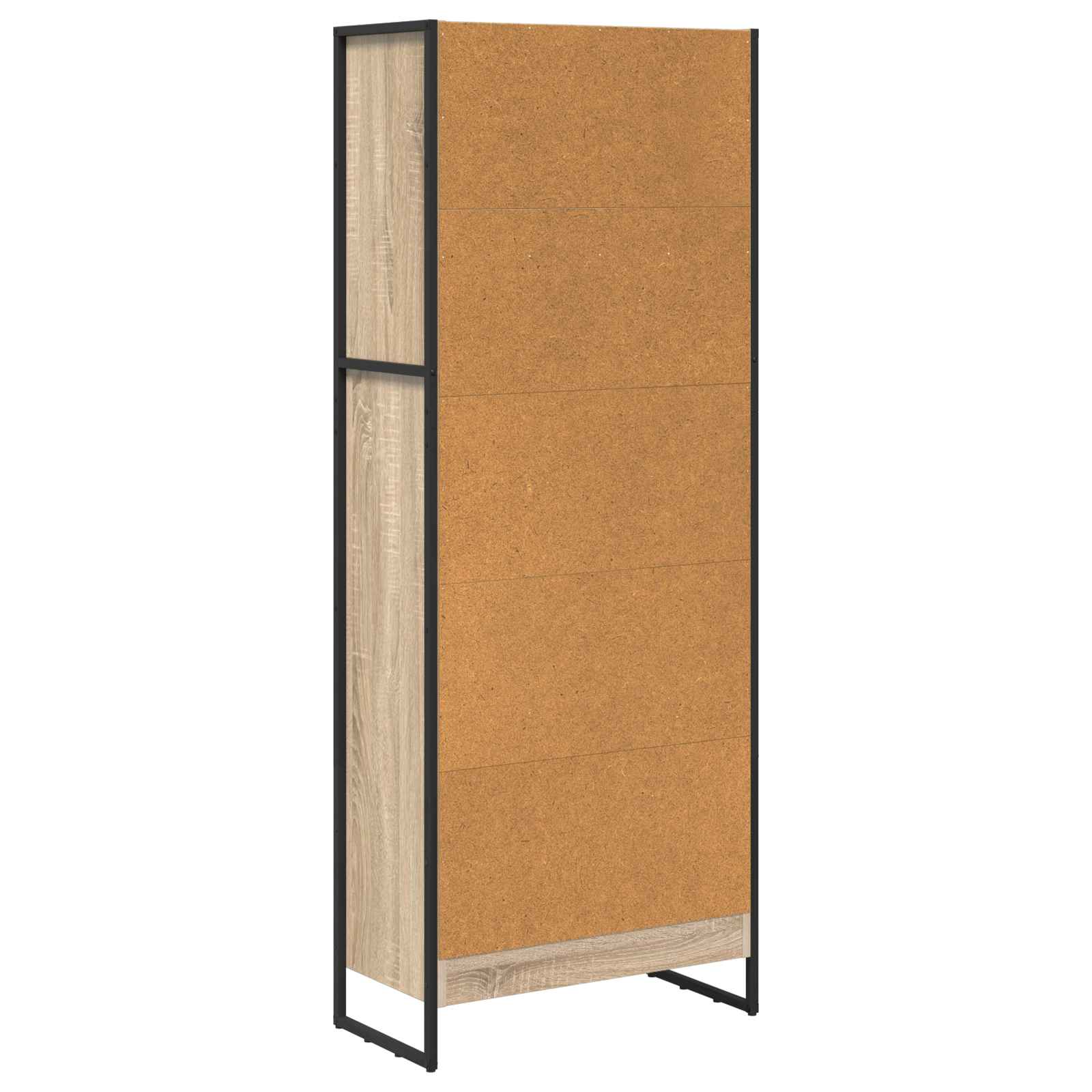 Boekenkast Sonoma 80 x 30 x 155 cm Bewerkt hout is nu te koop bij PeponiXL, paradijselijk wonen!