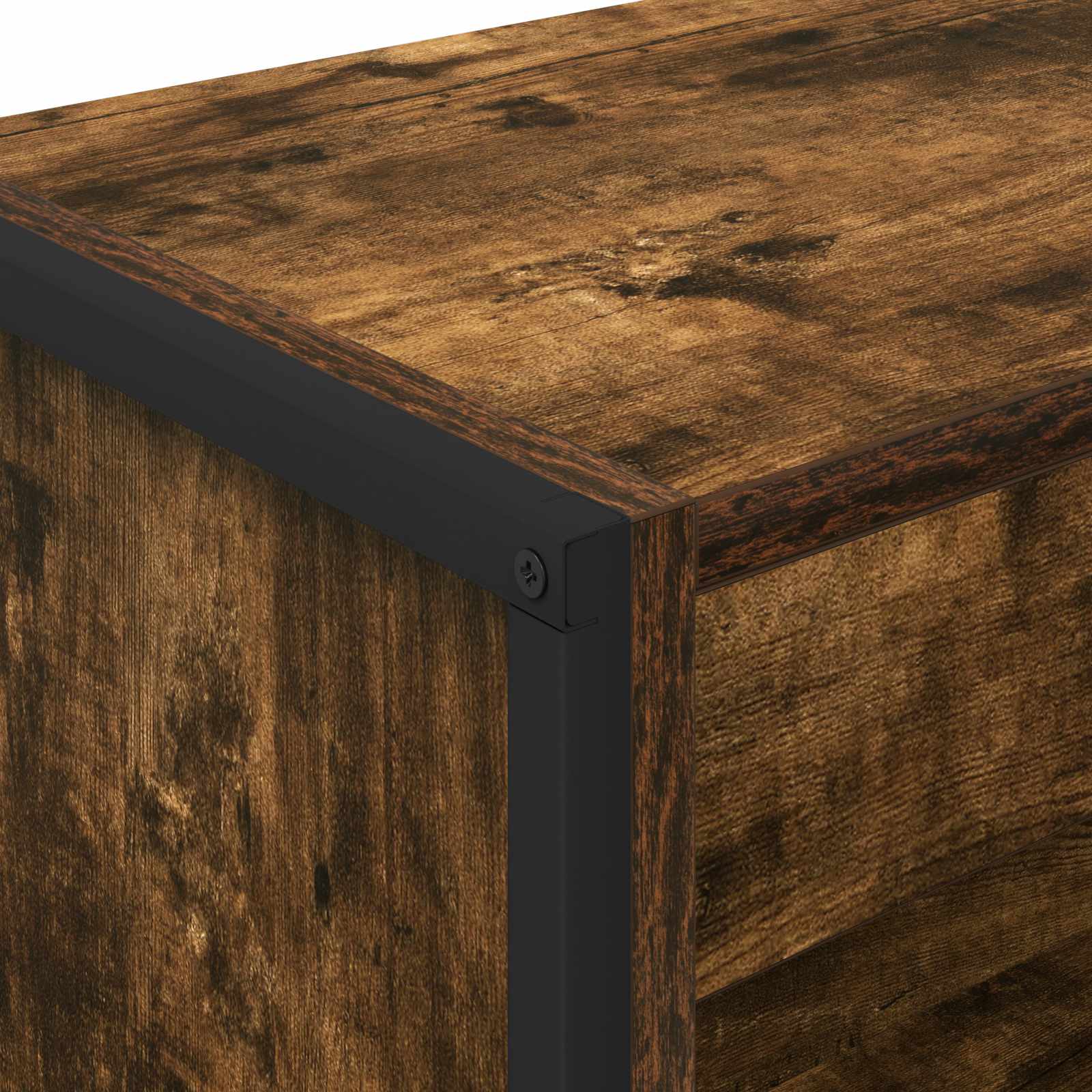 Boekenkast Rook Eik 80 x 30 x 155 cm Bewerkt hout is nu te koop bij PeponiXL, paradijselijk wonen!