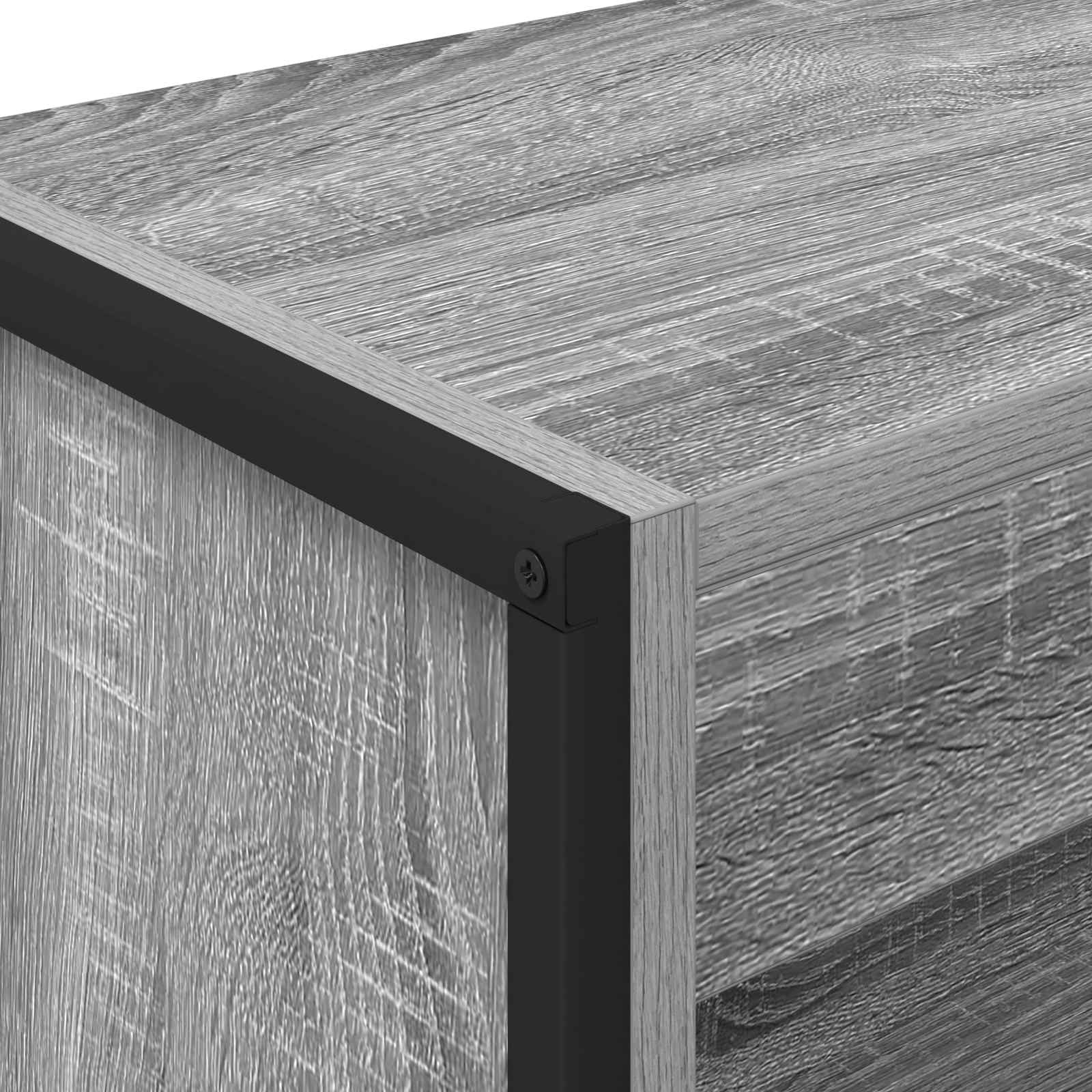 Boekenkast Grijs Sonoma 80 x 30 x 155 cm Bewerkt hout is nu te koop bij PeponiXL, paradijselijk wonen!