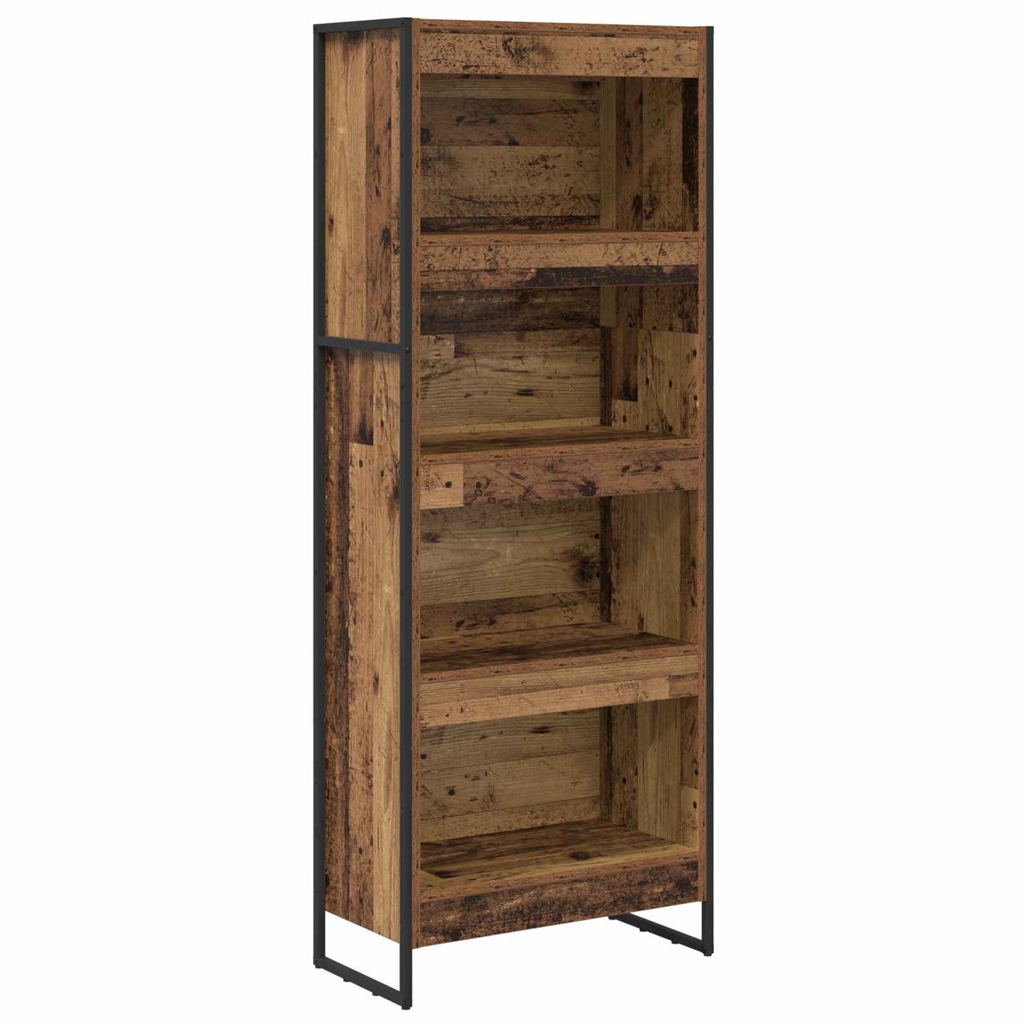 Boekenkast Oud Hout 80 x 30 x 155 cm Bewerkt hout is nu te koop bij PeponiXL, paradijselijk wonen!