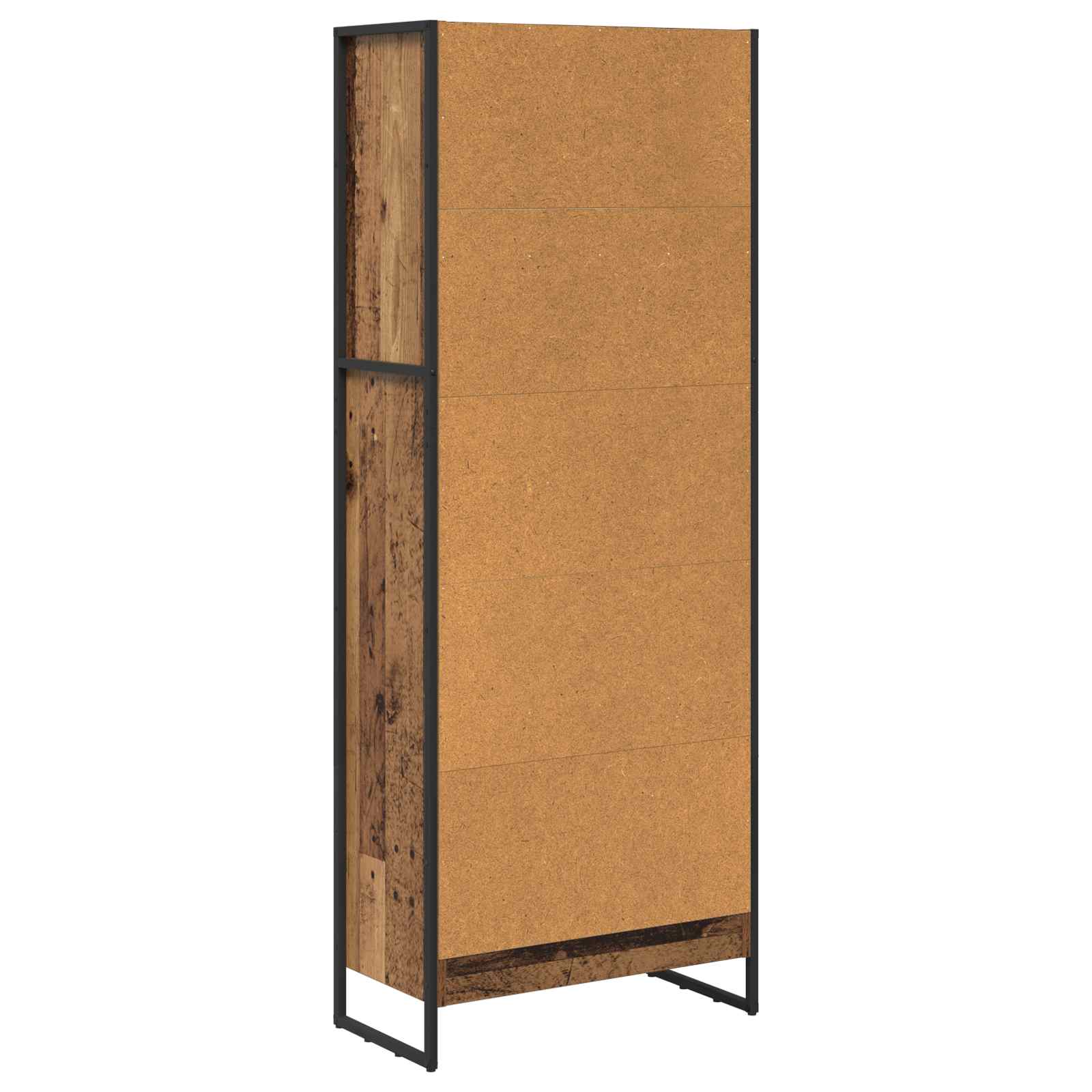 Boekenkast Oud Hout 80 x 30 x 155 cm Bewerkt hout is nu te koop bij PeponiXL, paradijselijk wonen!