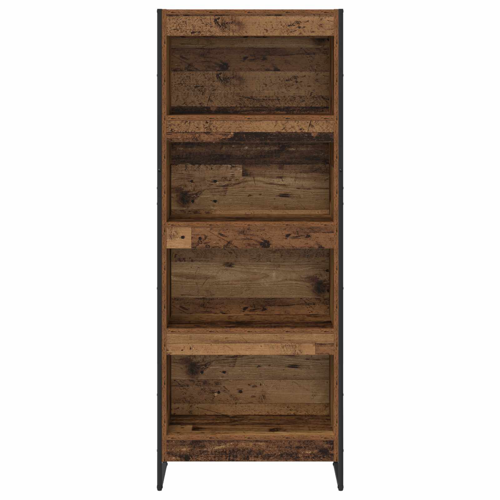 Boekenkast Oud Hout 80 x 30 x 155 cm Bewerkt hout is nu te koop bij PeponiXL, paradijselijk wonen!
