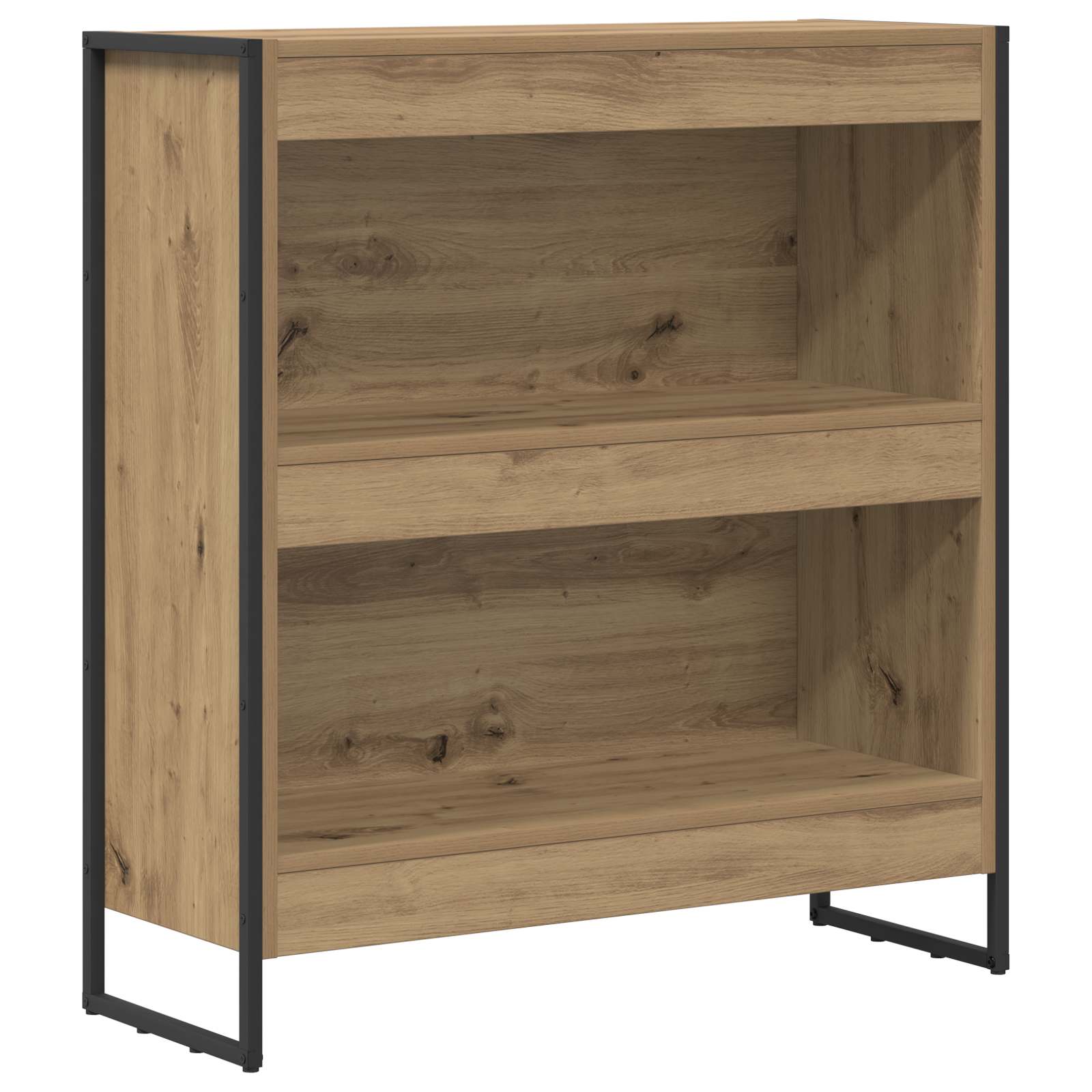 Boekenkast Ambachtelijk eiken 80 x 30 x 155 cm Bewerkt hout is nu te koop bij PeponiXL, paradijselijk wonen!