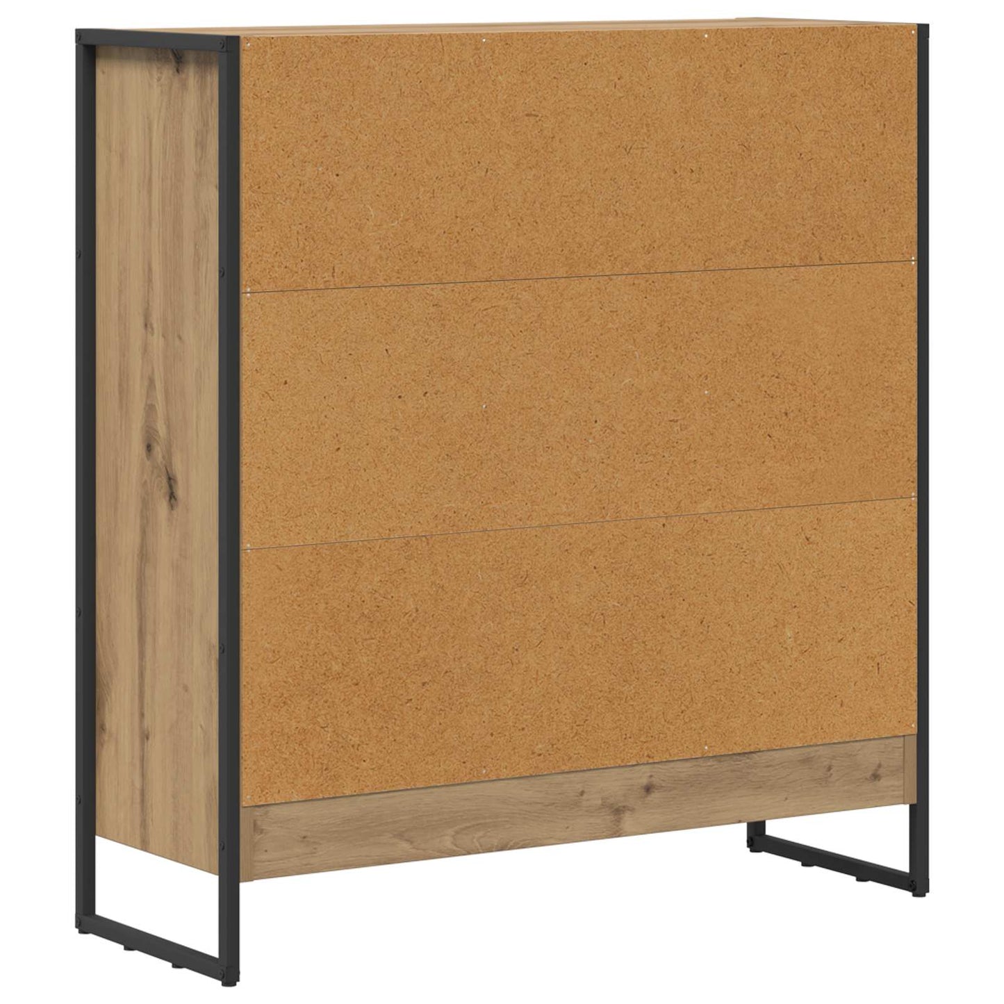 Boekenkast Ambachtelijk eiken 80 x 30 x 155 cm Bewerkt hout is nu te koop bij PeponiXL, paradijselijk wonen!