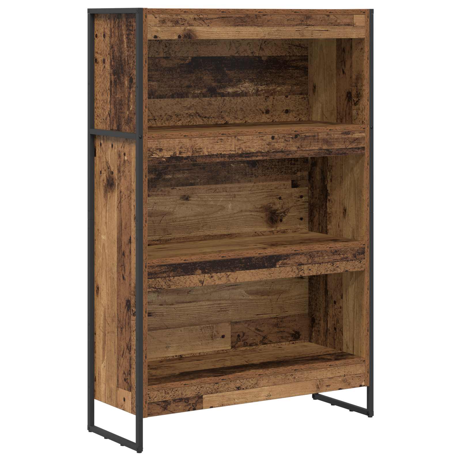 Boekenkast Oud Hout 80 x 30 x 155 cm Bewerkt hout is nu te koop bij PeponiXL, paradijselijk wonen!