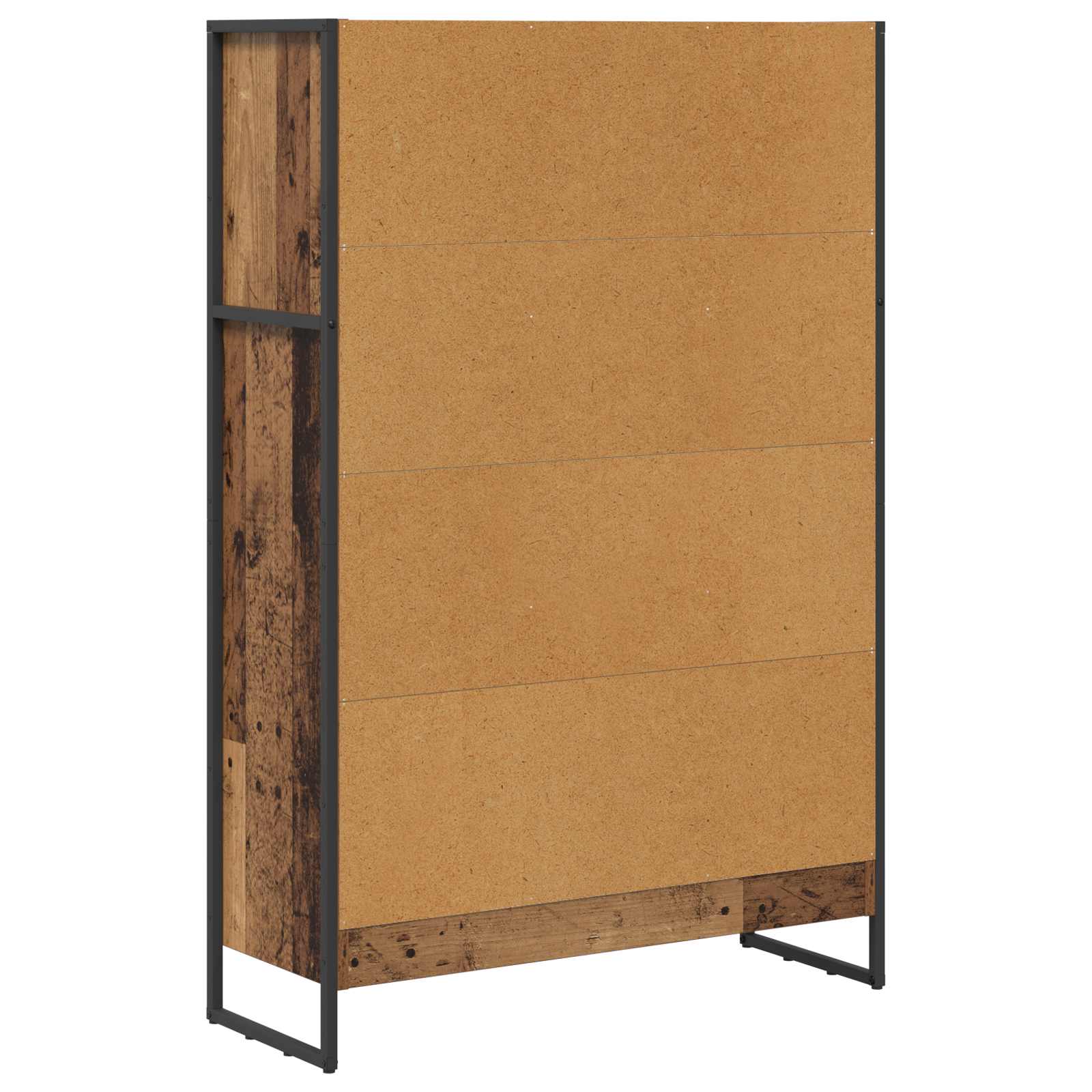 Boekenkast Oud Hout 80 x 30 x 155 cm Bewerkt hout is nu te koop bij PeponiXL, paradijselijk wonen!