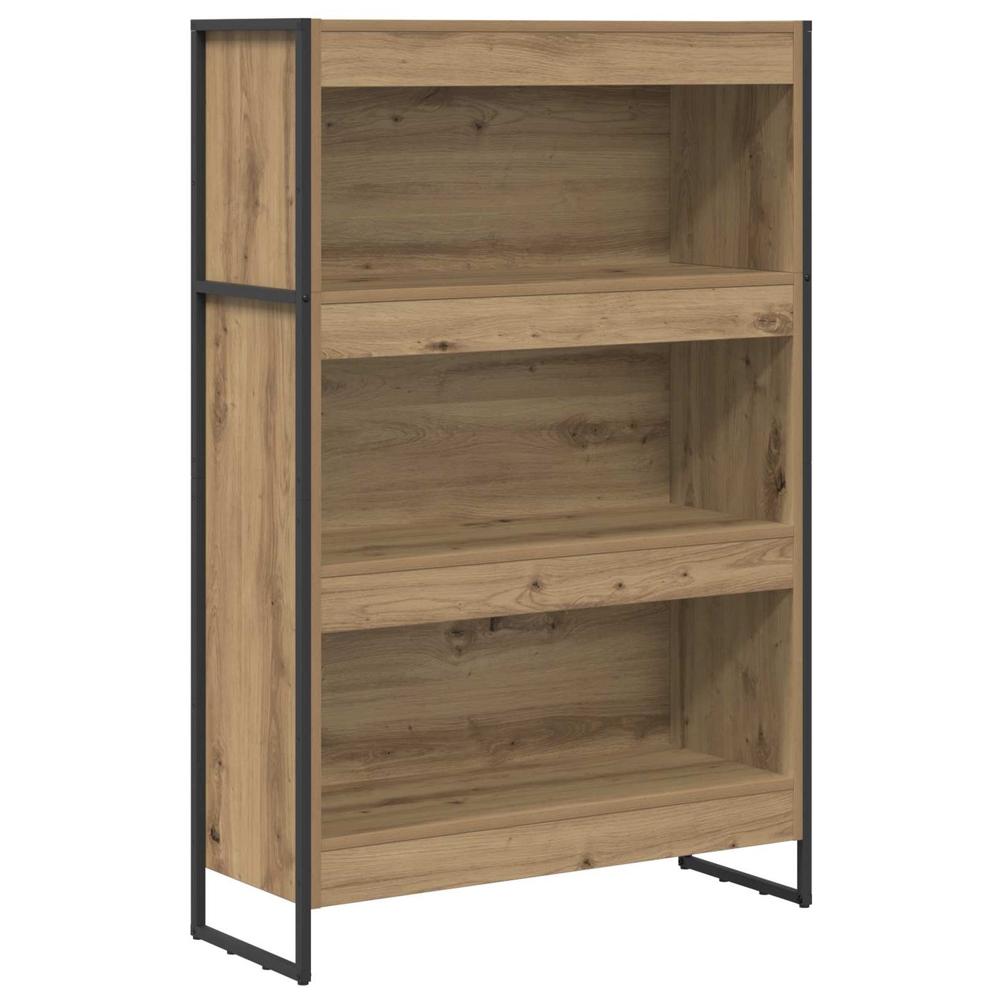 Boekenkast Ambachtelijk eiken 80 x 30 x 155 cm Bewerkt hout is nu te koop bij PeponiXL, paradijselijk wonen!